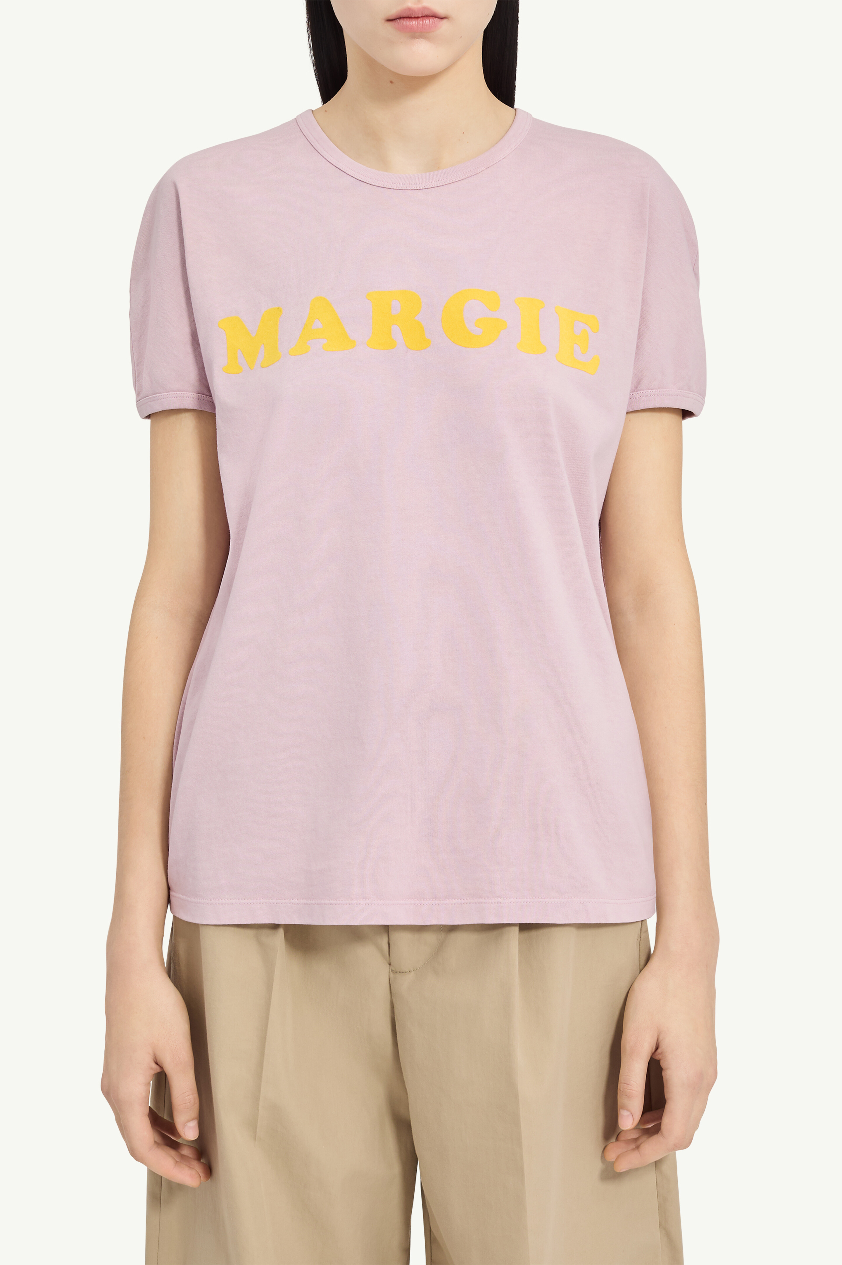 Pink Vintage Jersey T-Shirt | MM6 Official
