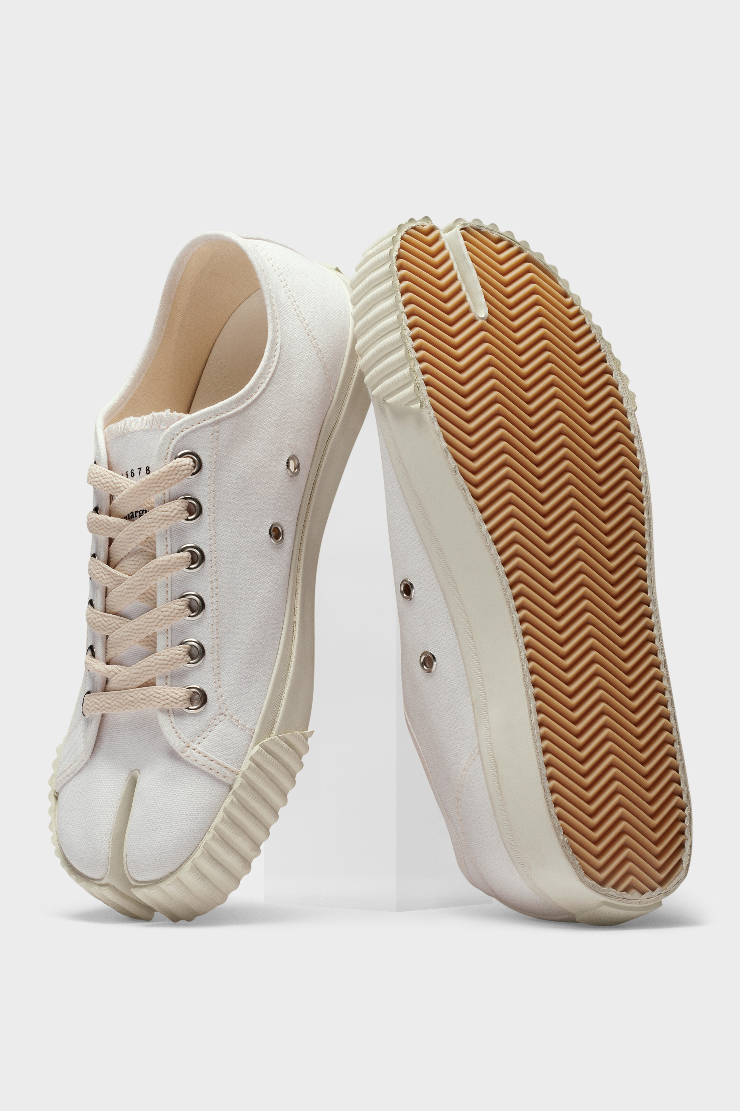 Women's White Cotton Tabi Sneakers | Maison Margiela
