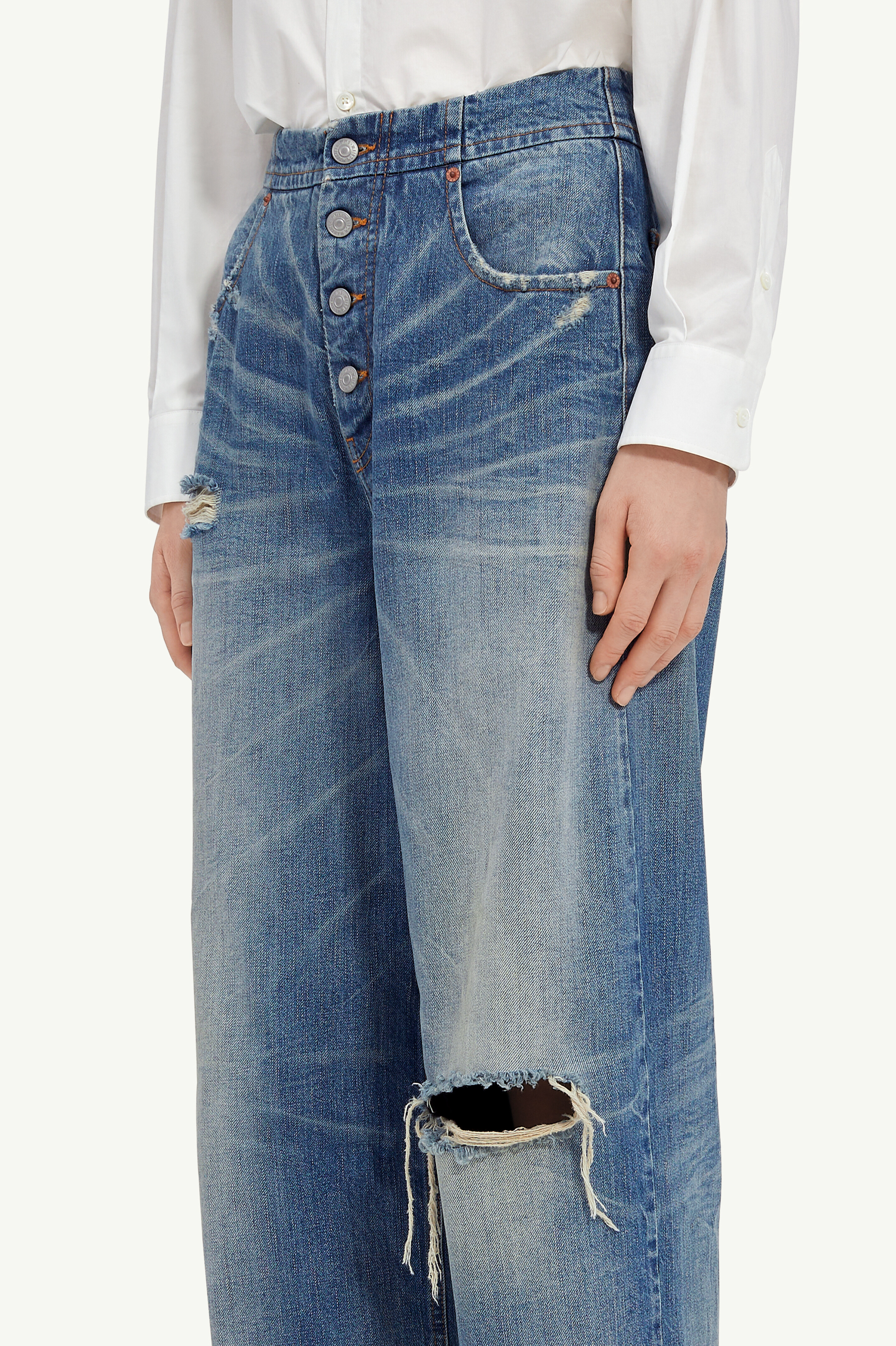 【新品】Maison Margiela　2021年　バギーデニム　ハイウエスト ハイウエストジーンズ