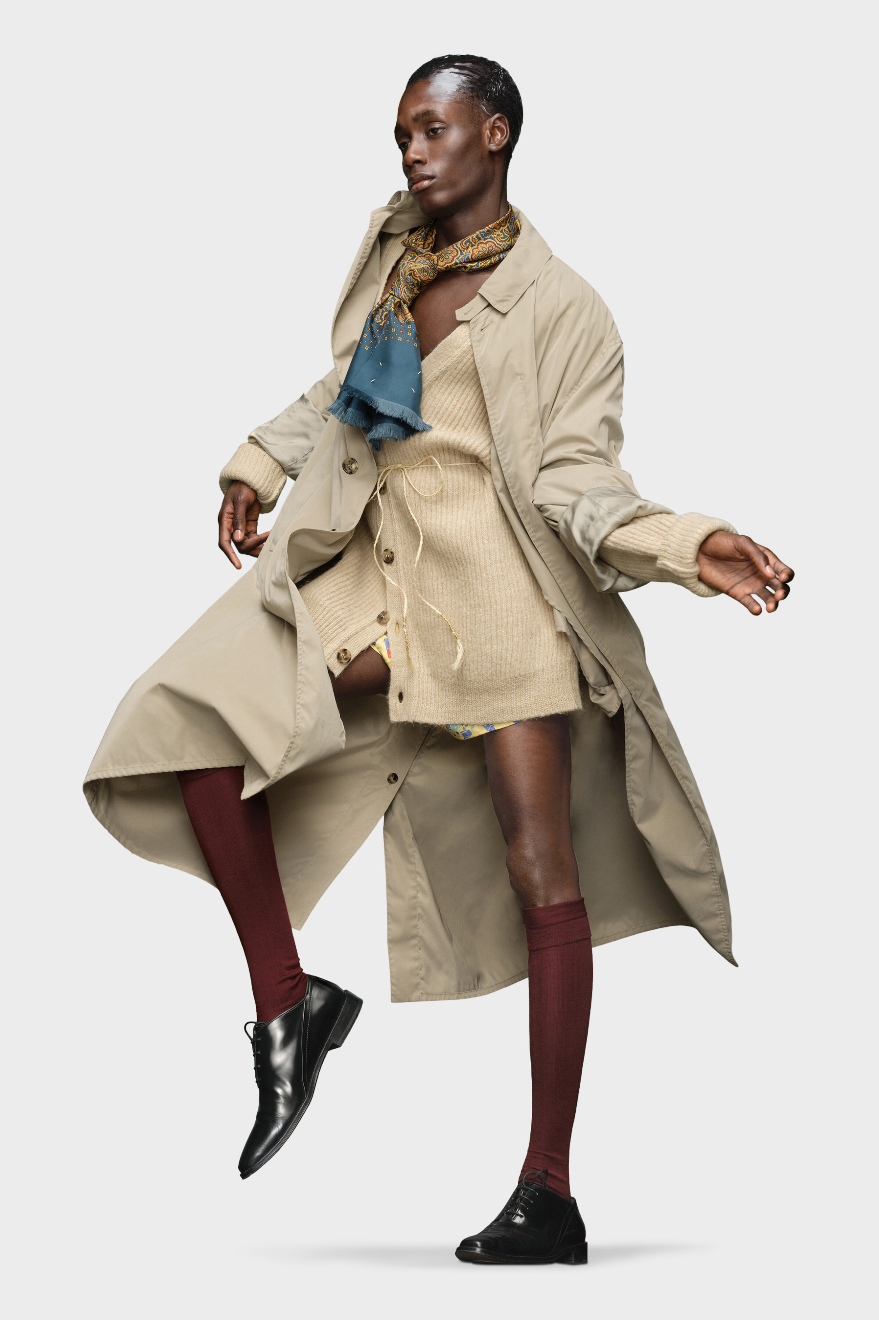 Maison Margiela 24SS ピーチコットン トレンチコート 36 Maison Margiela 24SS ピーチコットン トレンチコート 36 ピーチ