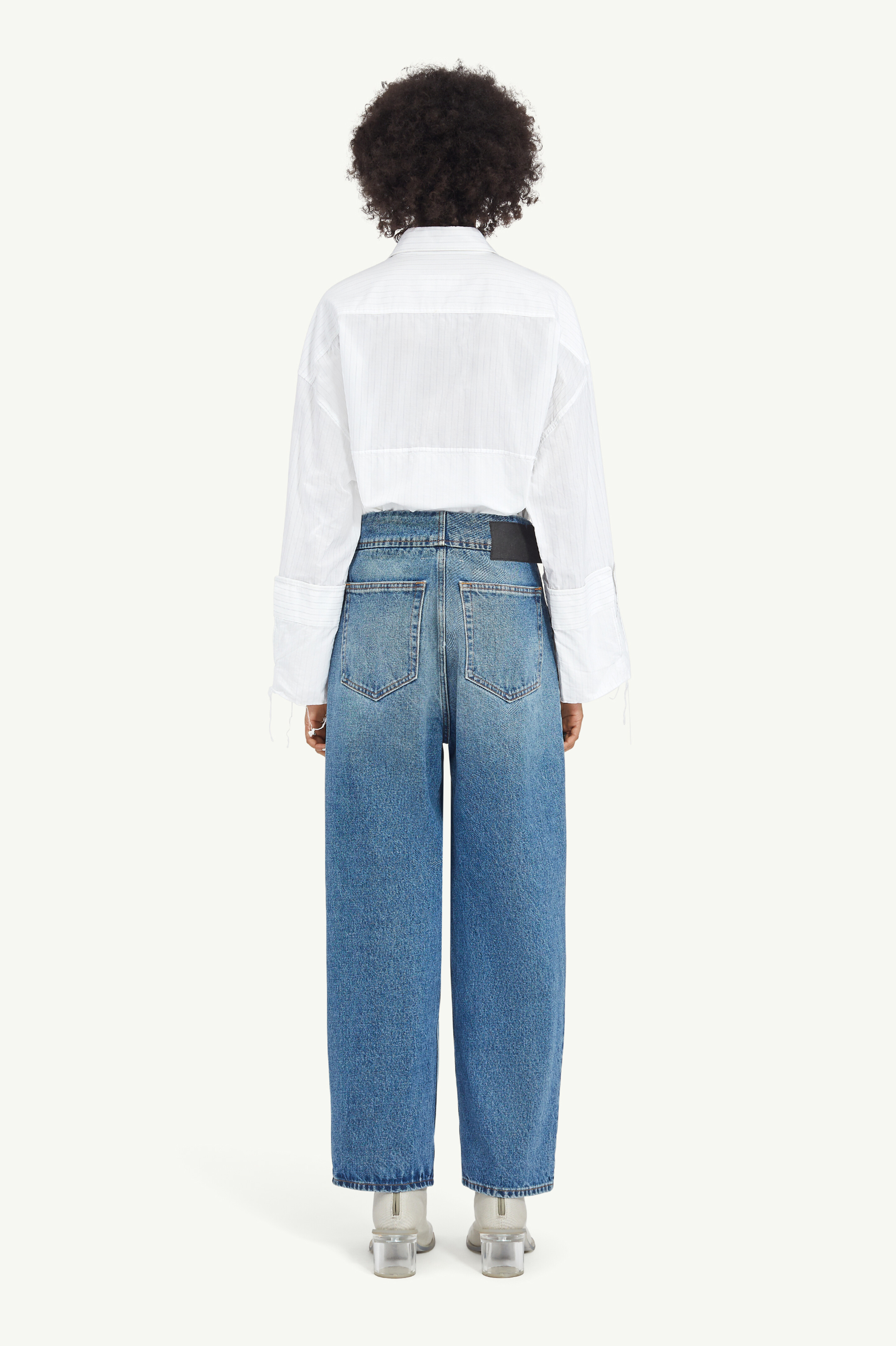 Women's Straight Leg Light Blue Jeans | Maison Margiela