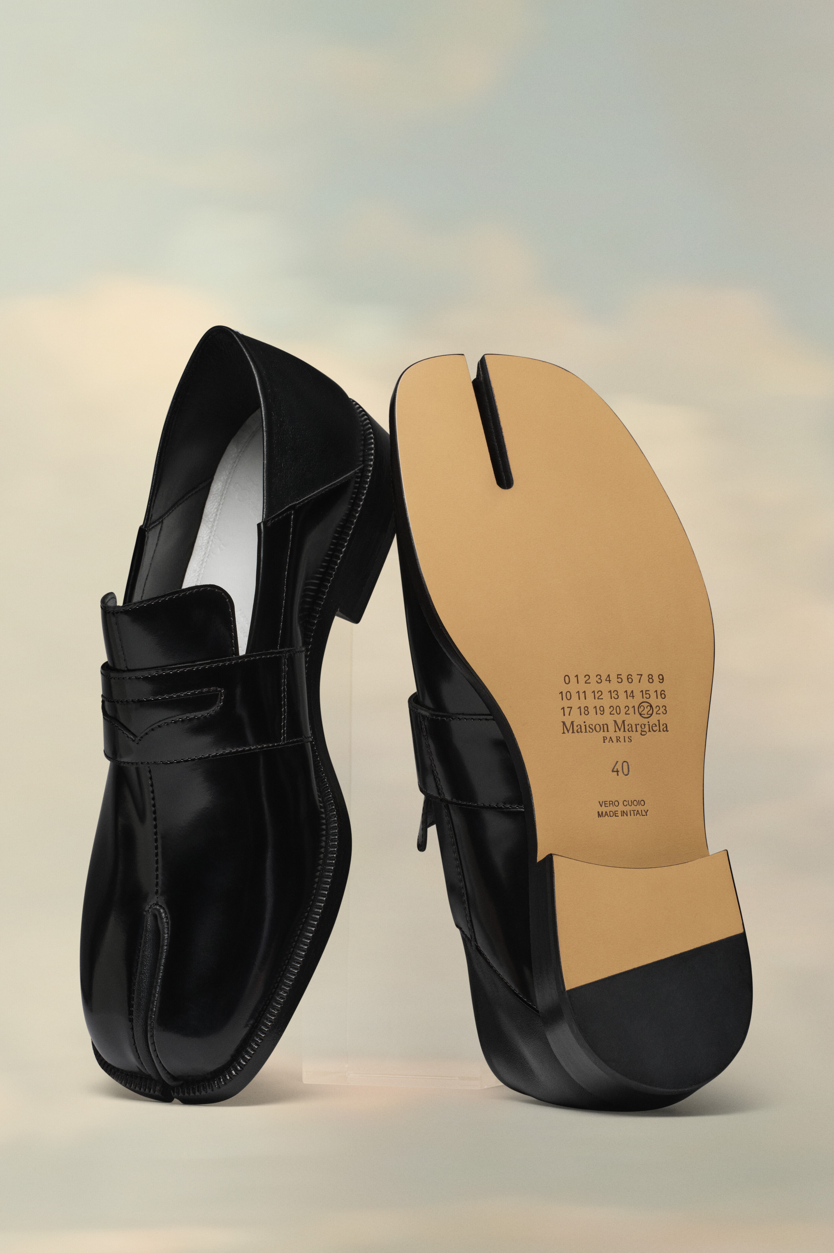 Tabi Leather Loafers Black | Maison Margiela | Maison Margiela