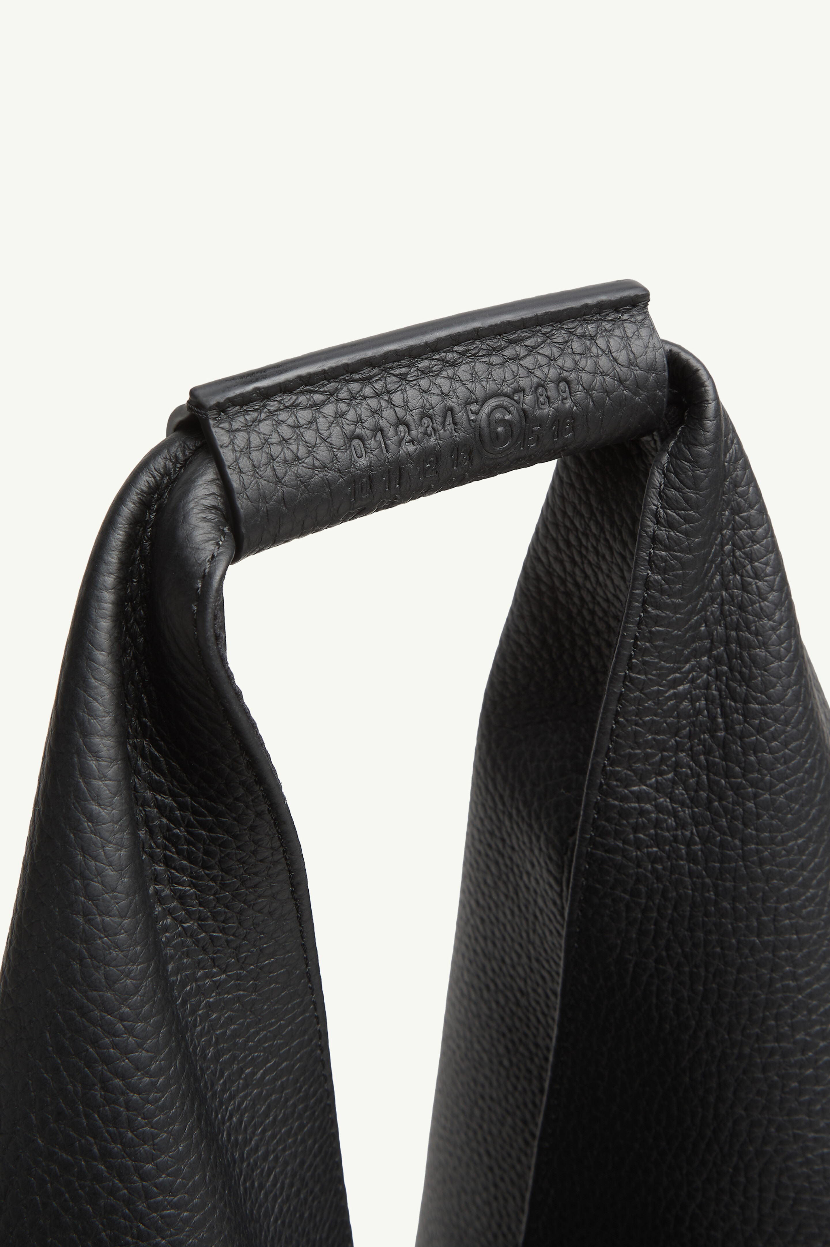 Black Leather Medium Japanese Bag | MM6