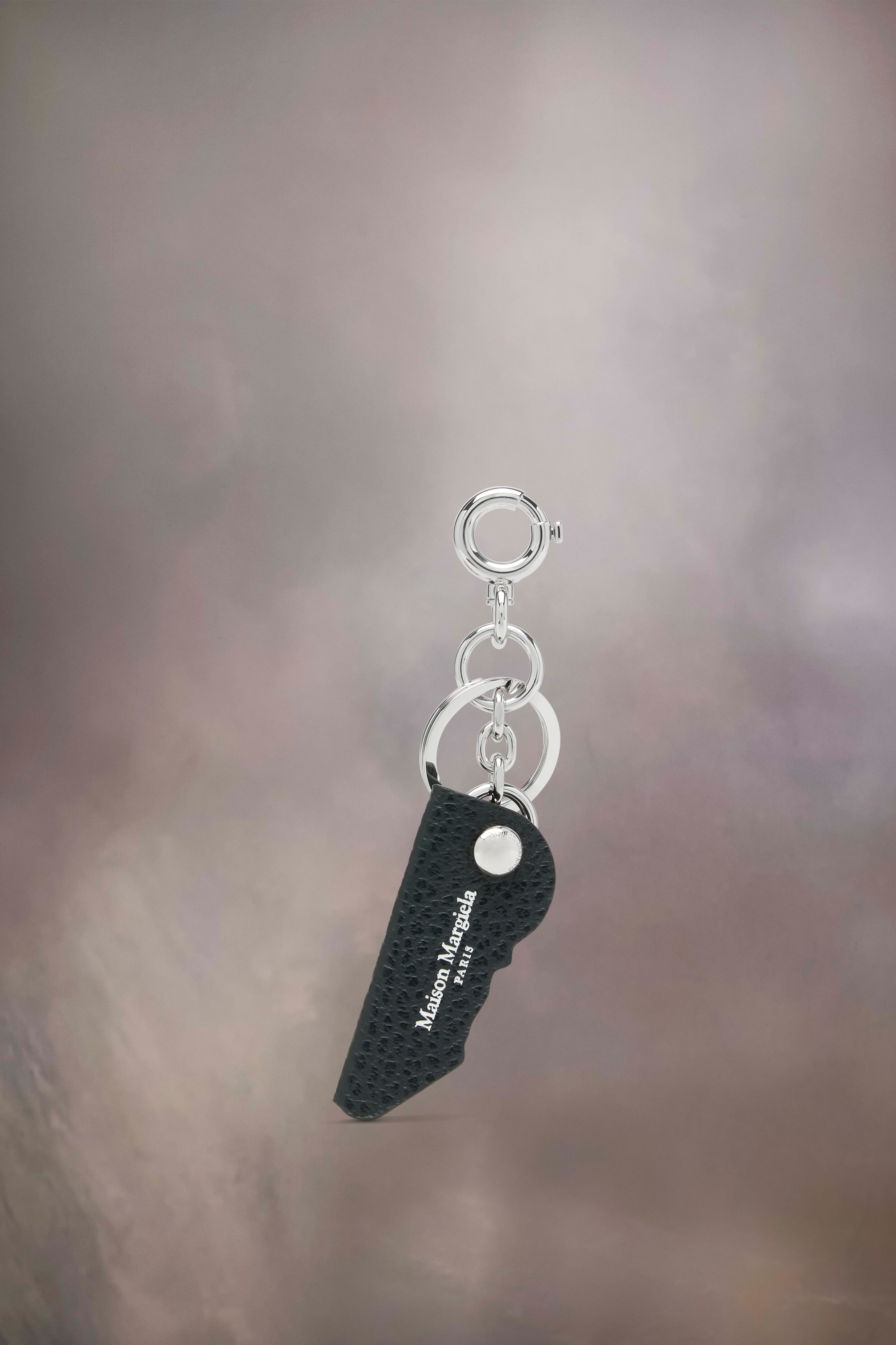 maison margiela Porte-clés en cuir avec logo