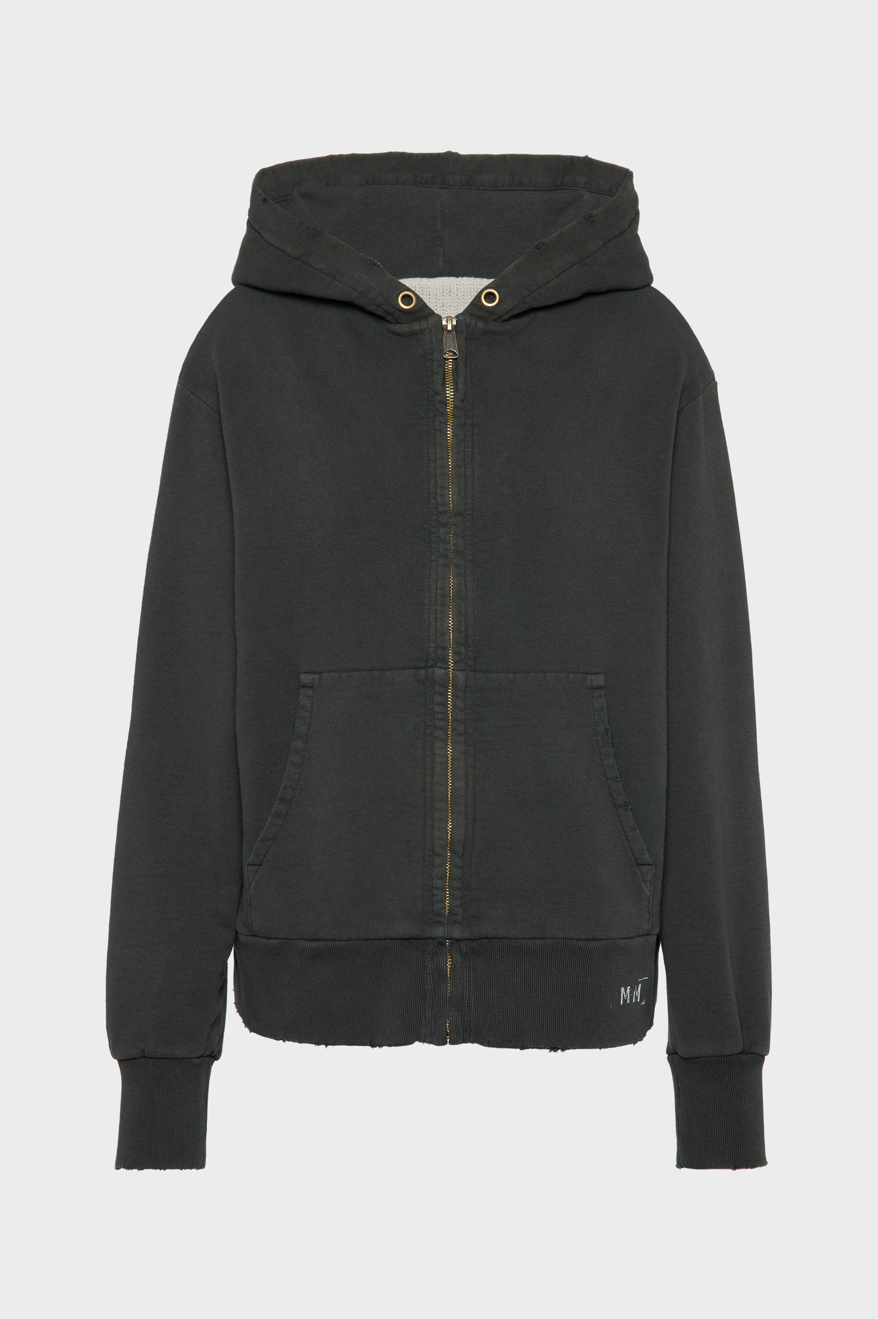 Women's Black Cotton Hooded Sweatshirt | Maison Margiela