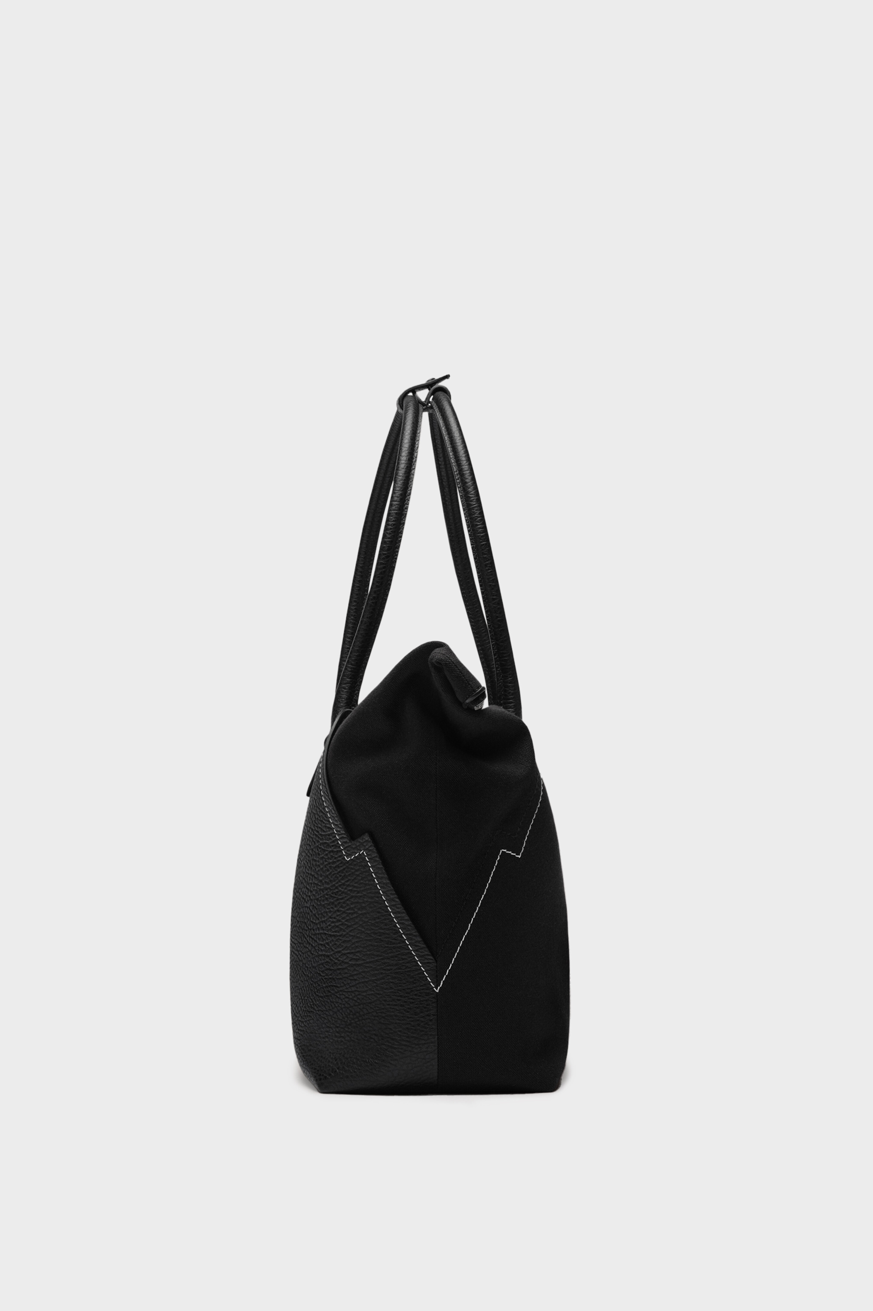 Black Leather Large 5AC Shopping Bag | Maison Margiela