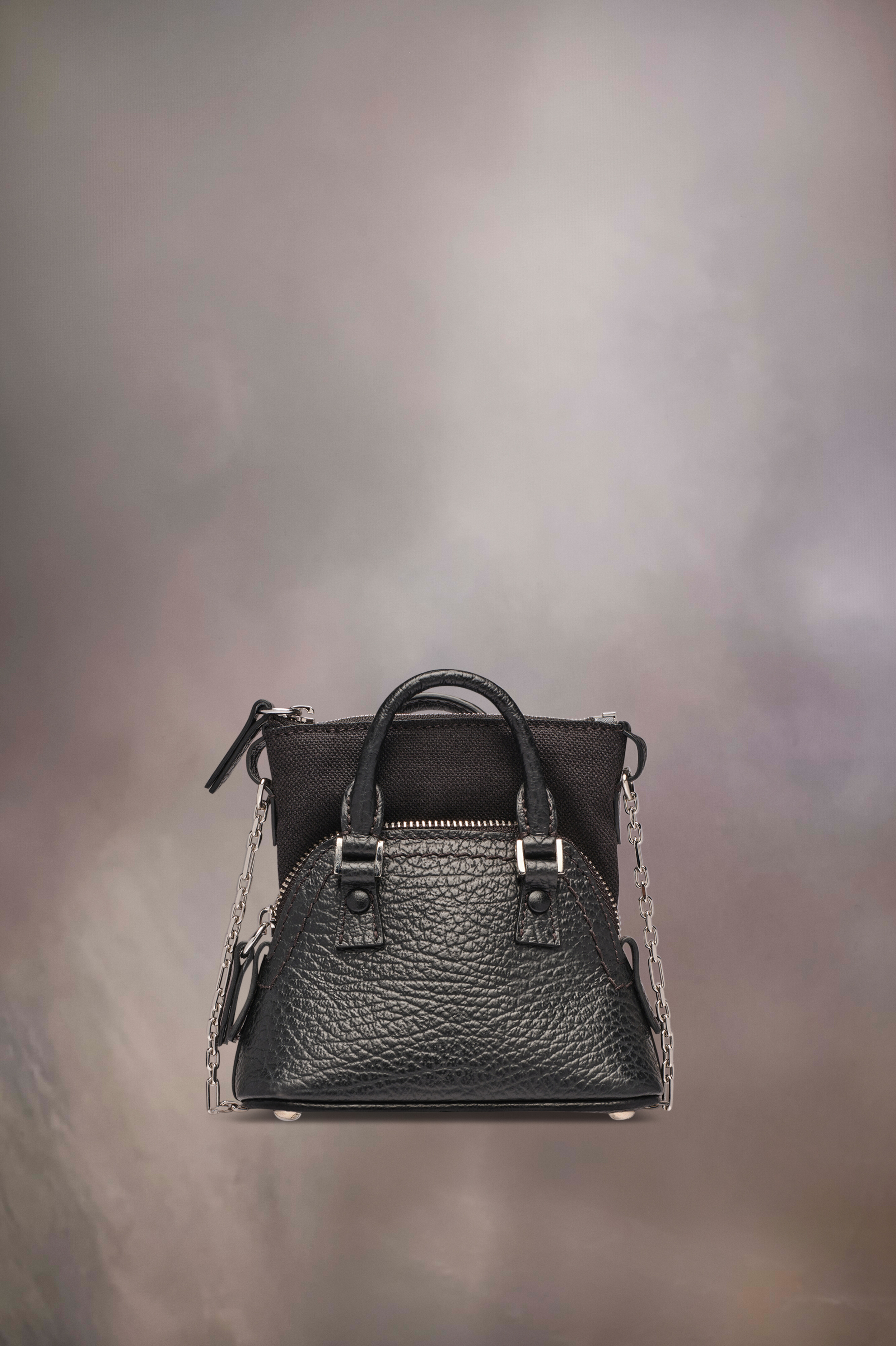 バッグ MAISON MARGIELA 5AC Baby Shoulder Bag Gaby suede shoulder bag Nero - '5AC Baby' shoulder bag Maison