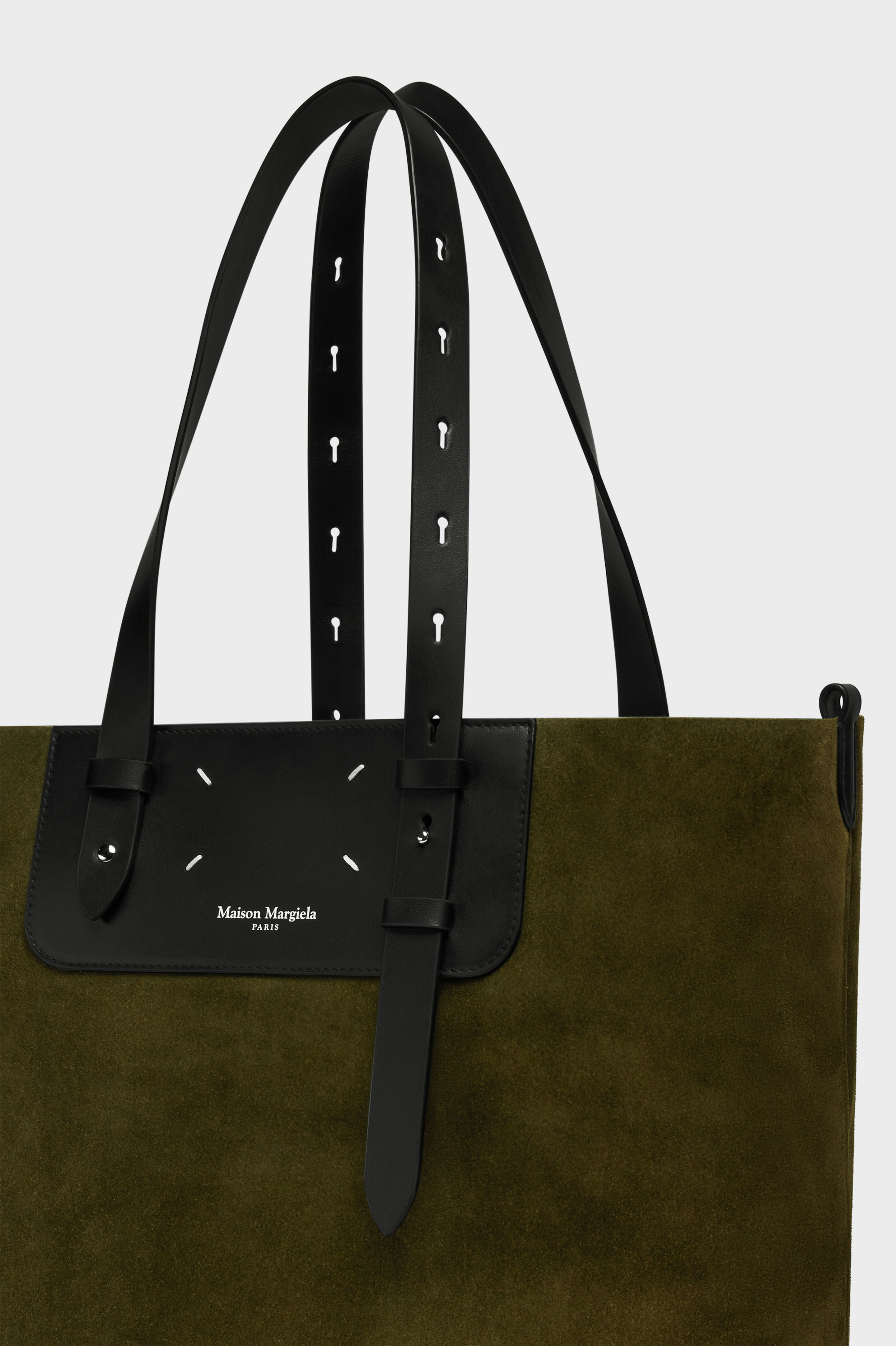 Yellow Leather Vertical Shopping Bag | Maison Margiela