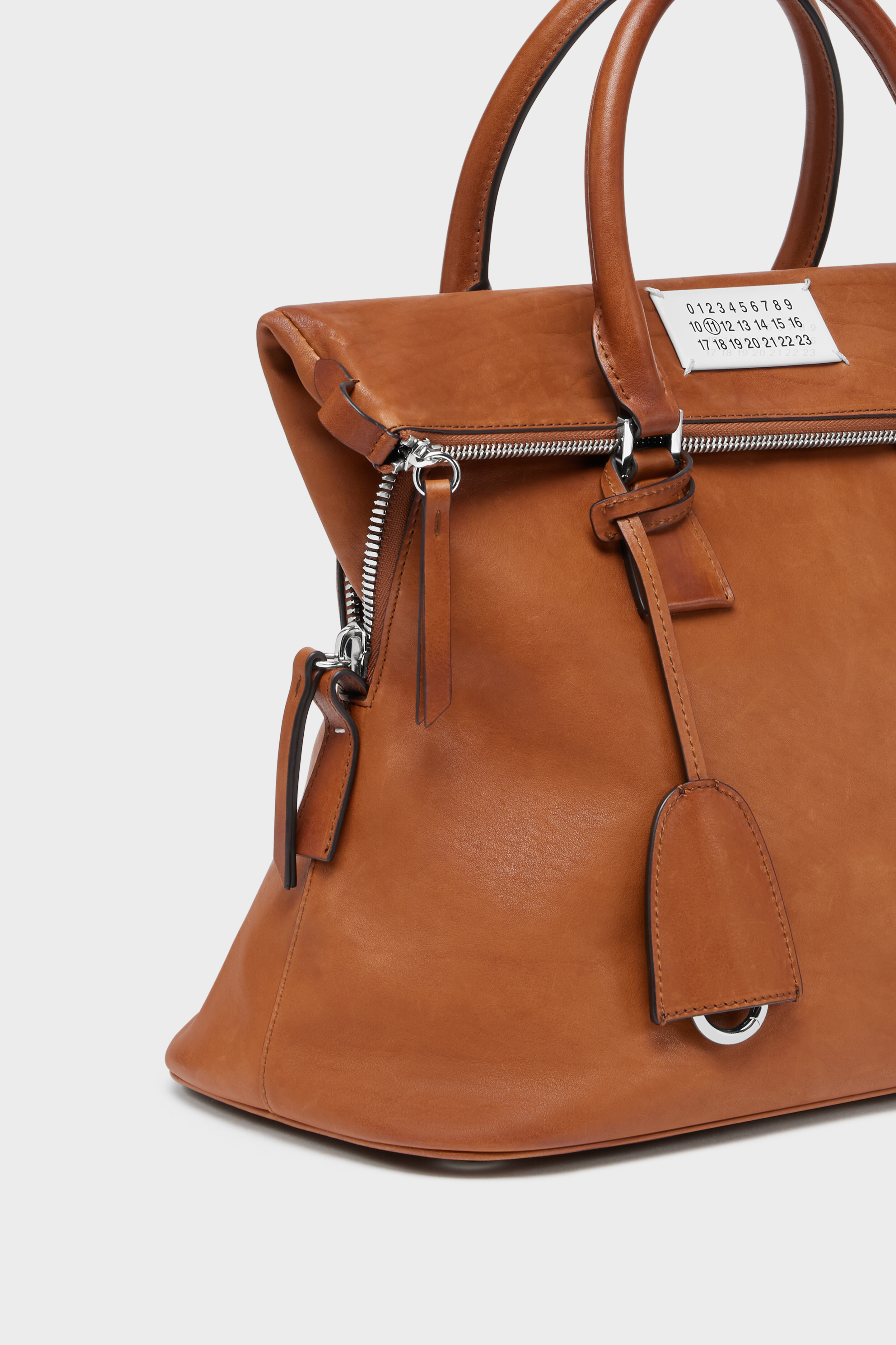 Brown Leather 5AC Crossbody Bag Loved To Death Medium