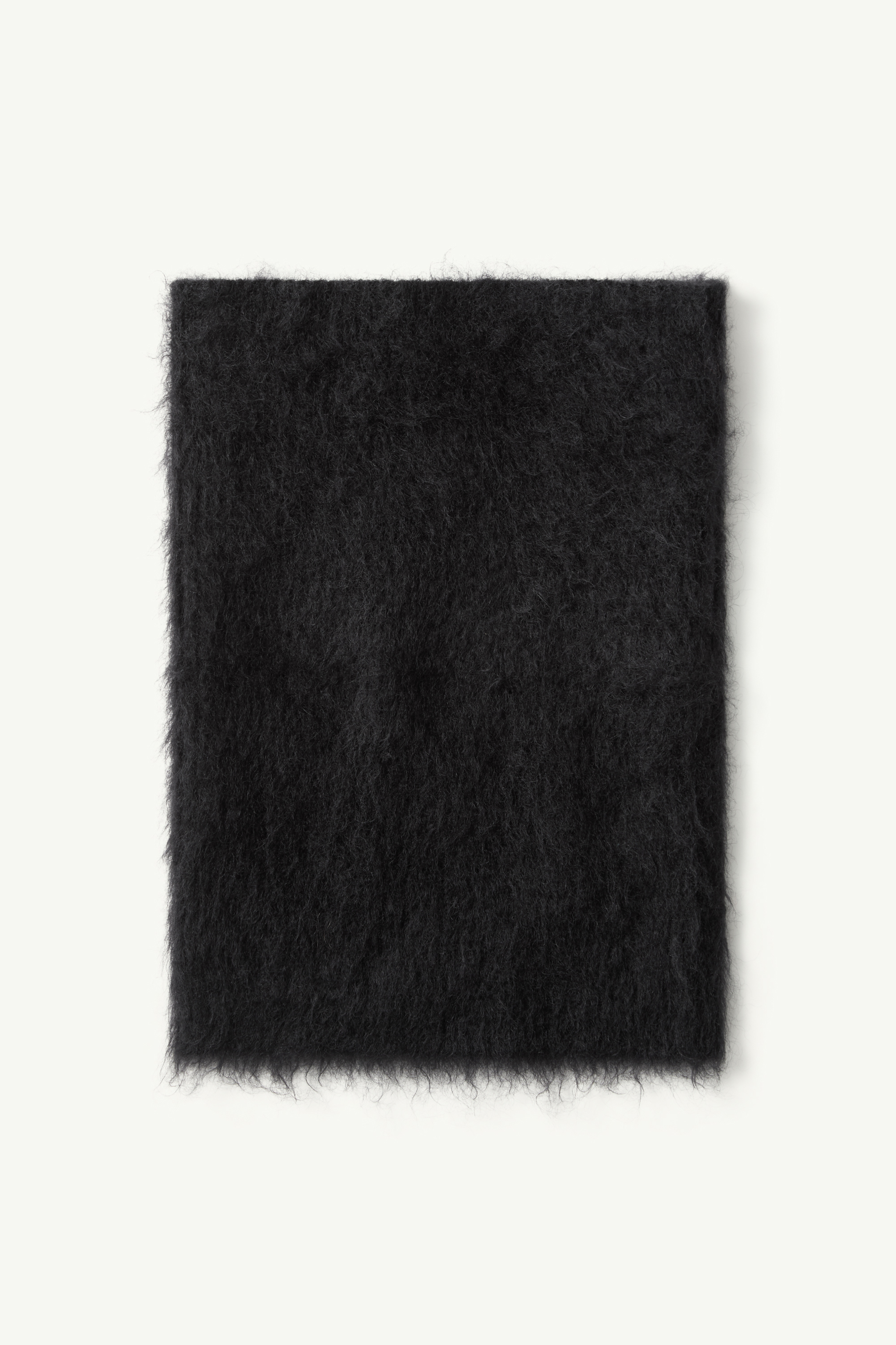 Brushed knit neck warmer