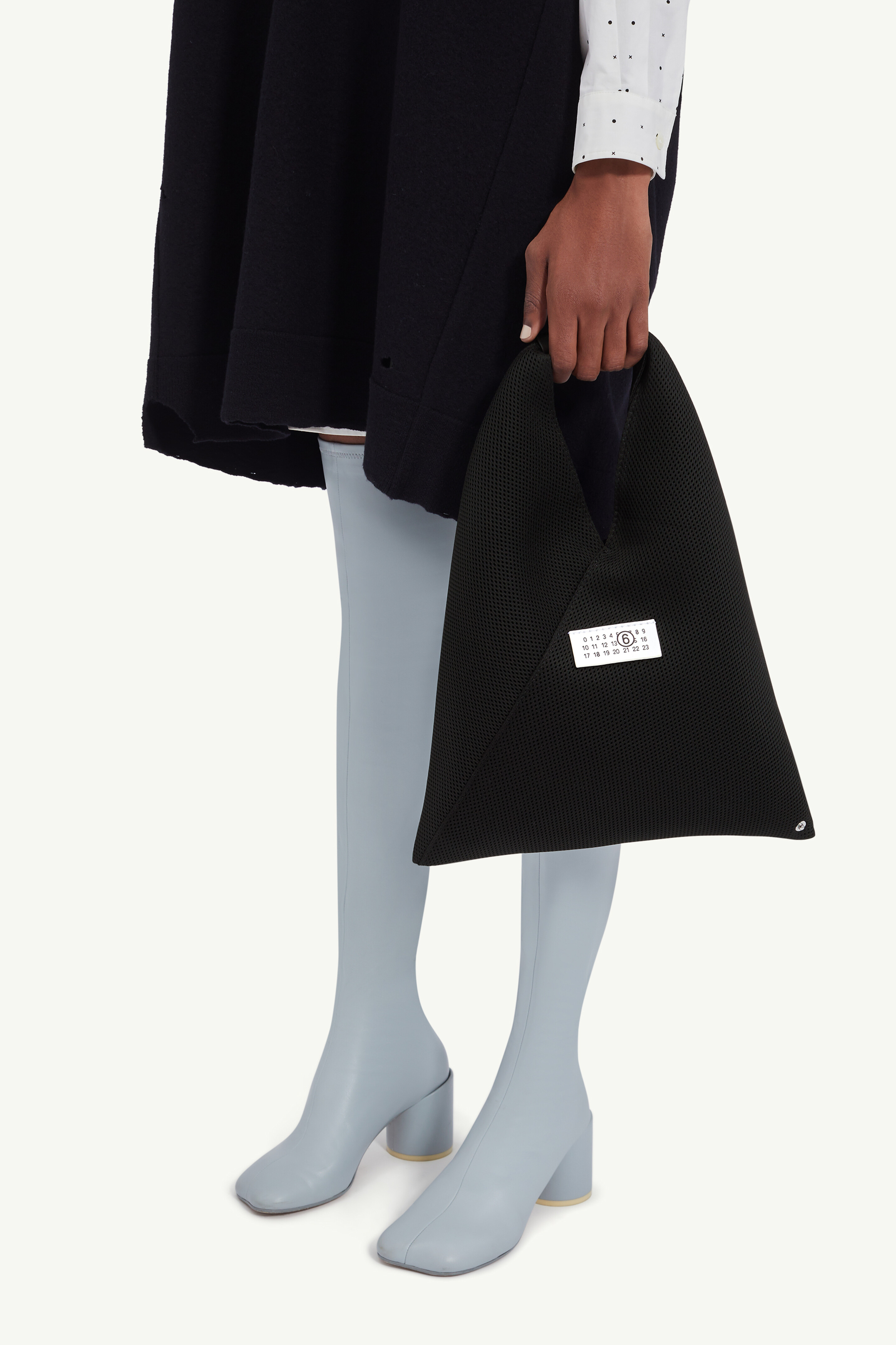 Black Small Japanese Bag In Mesh | MM6