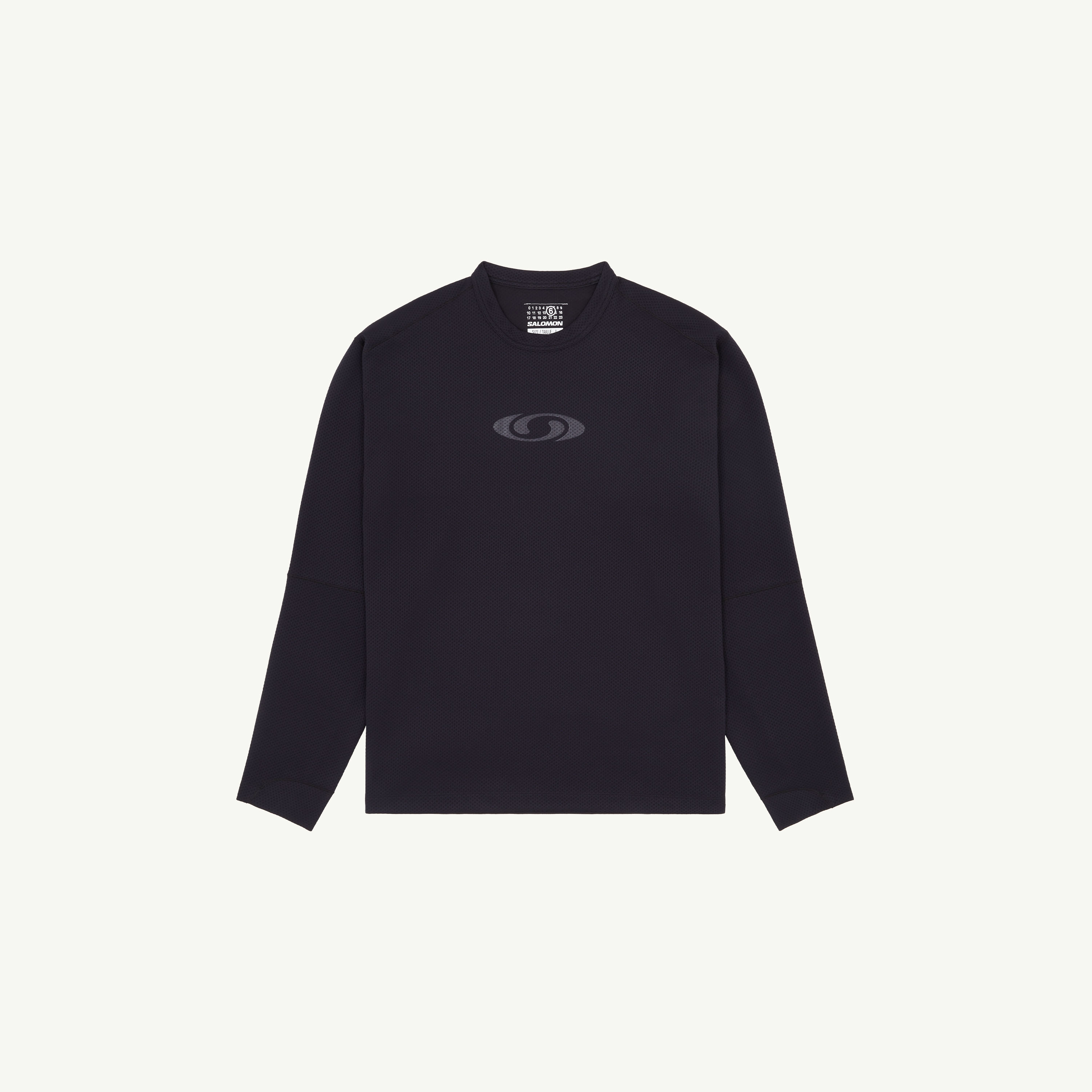 Black MM6 x Salomon long-sleeve top | MM6 Official