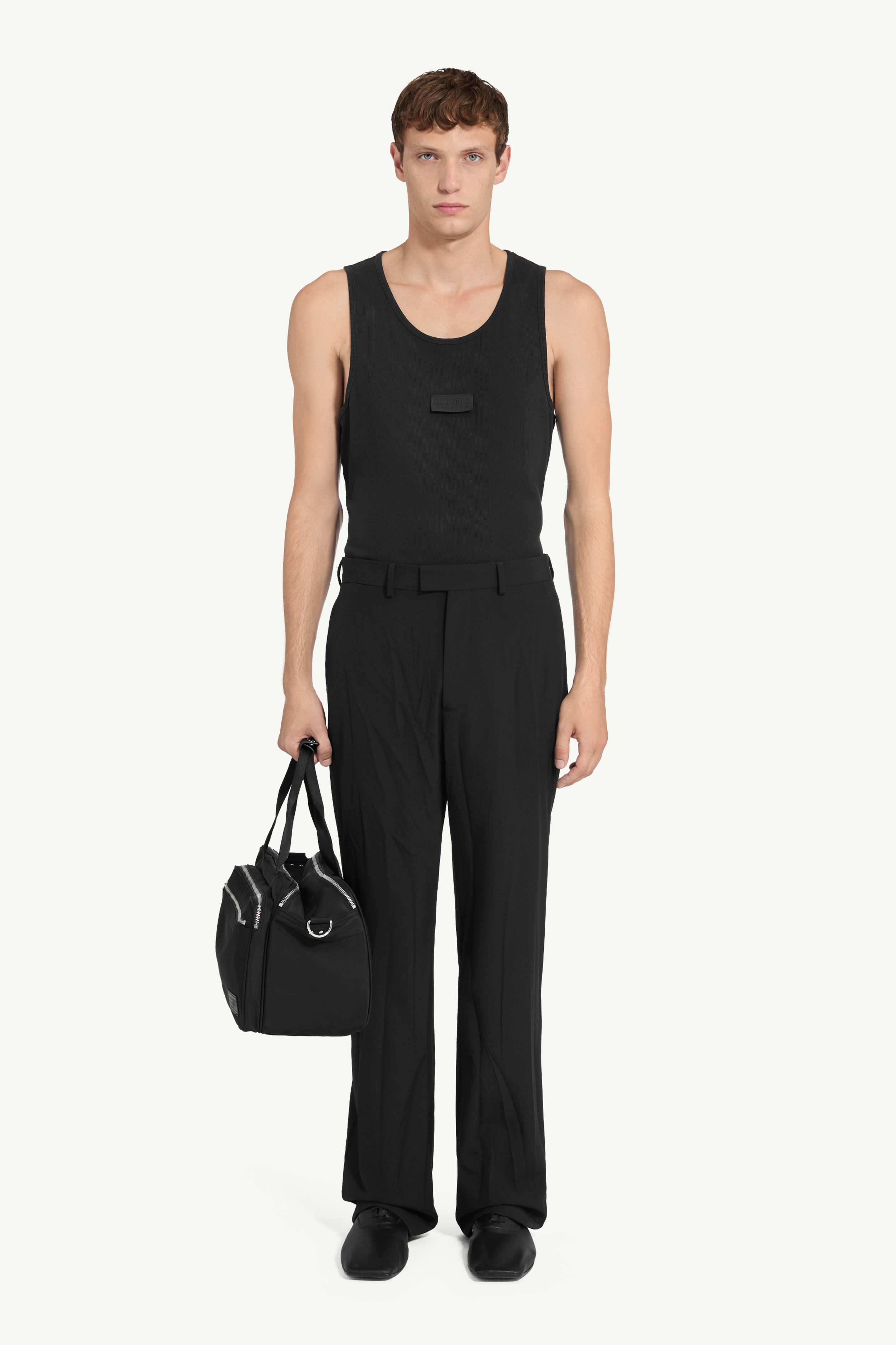 Maison Margiela クリースド ウールブレンド トラウザーズ
