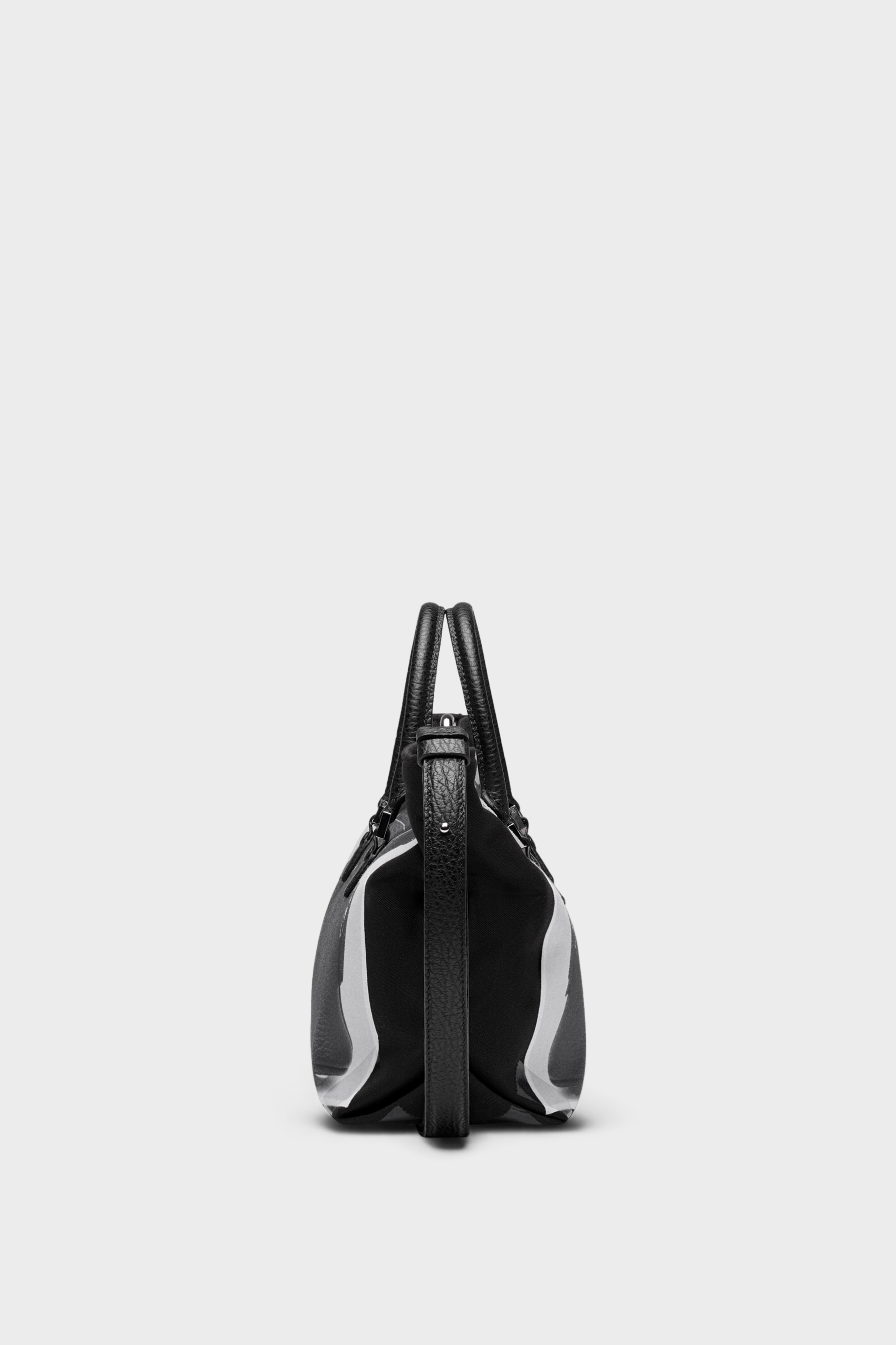 Black Trompe L'Oeil 5AC Micro Tote Bag | Maison Margiela