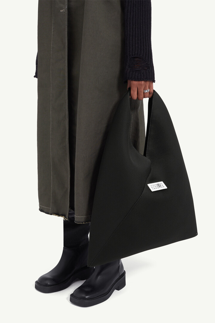 バッグ mm6 Maison Margiela /Japanese bag medium Black Leather Medium Japanese Bag | MM6