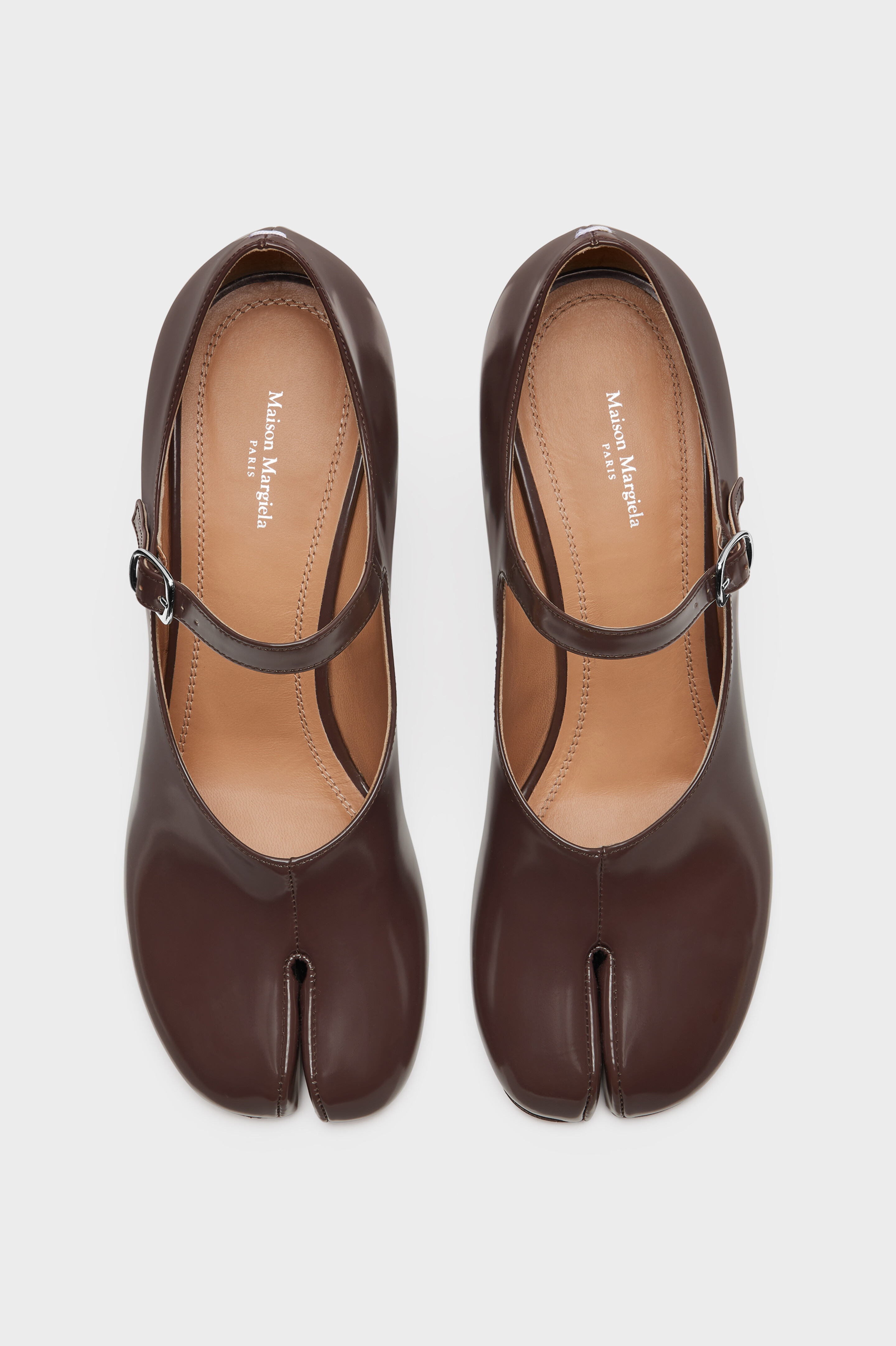 Women's Brown Leather Tabi Mary-Janes | Maison Margiela