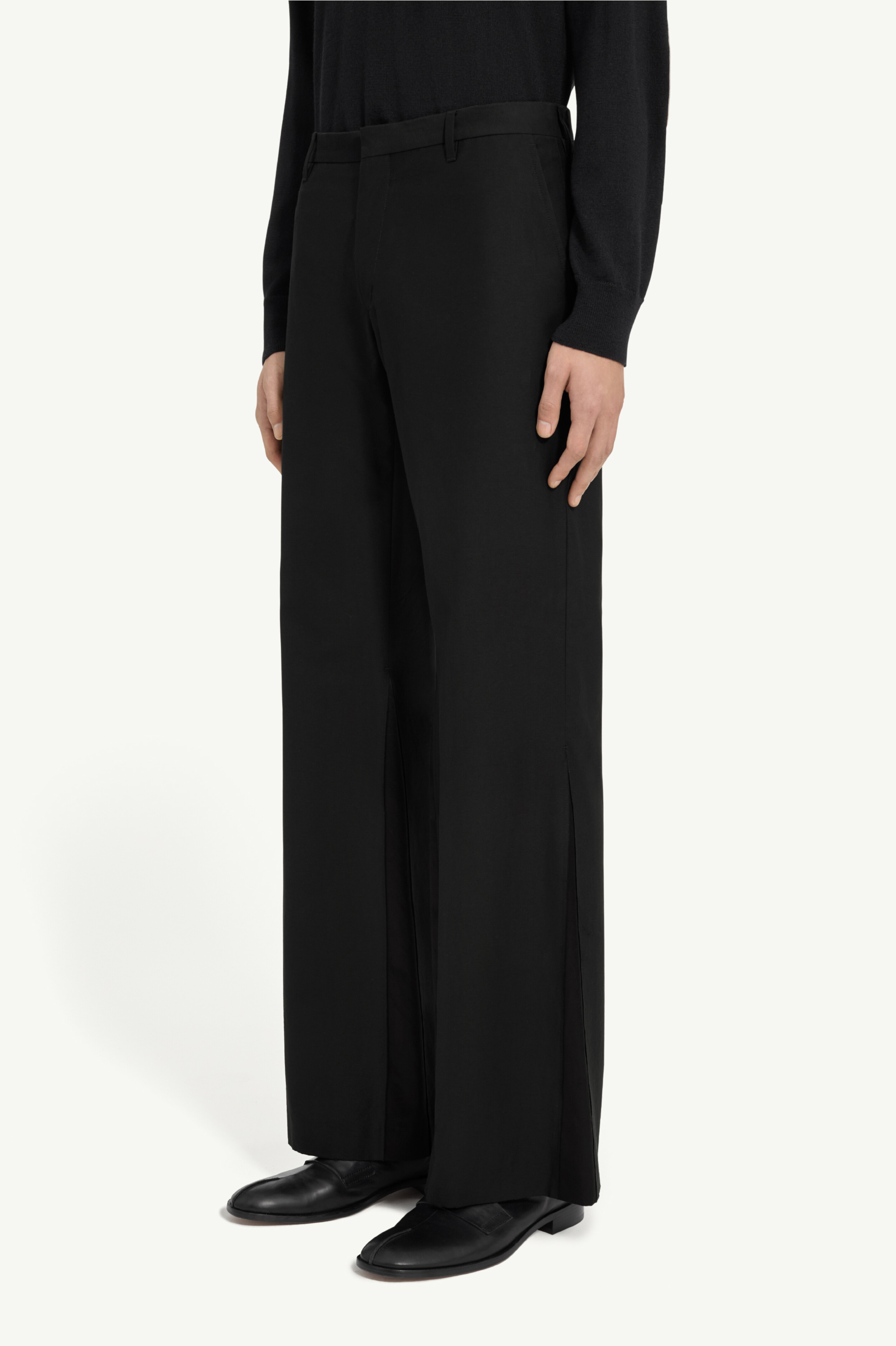 Men's Cotton-Viscose Flared Trousers | MM6