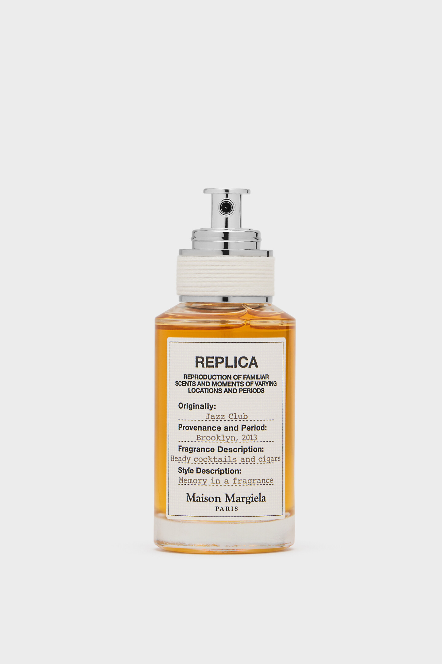 ジャズ クラブ オードトワレ「レプリカ」30ml ホワイト | Maison