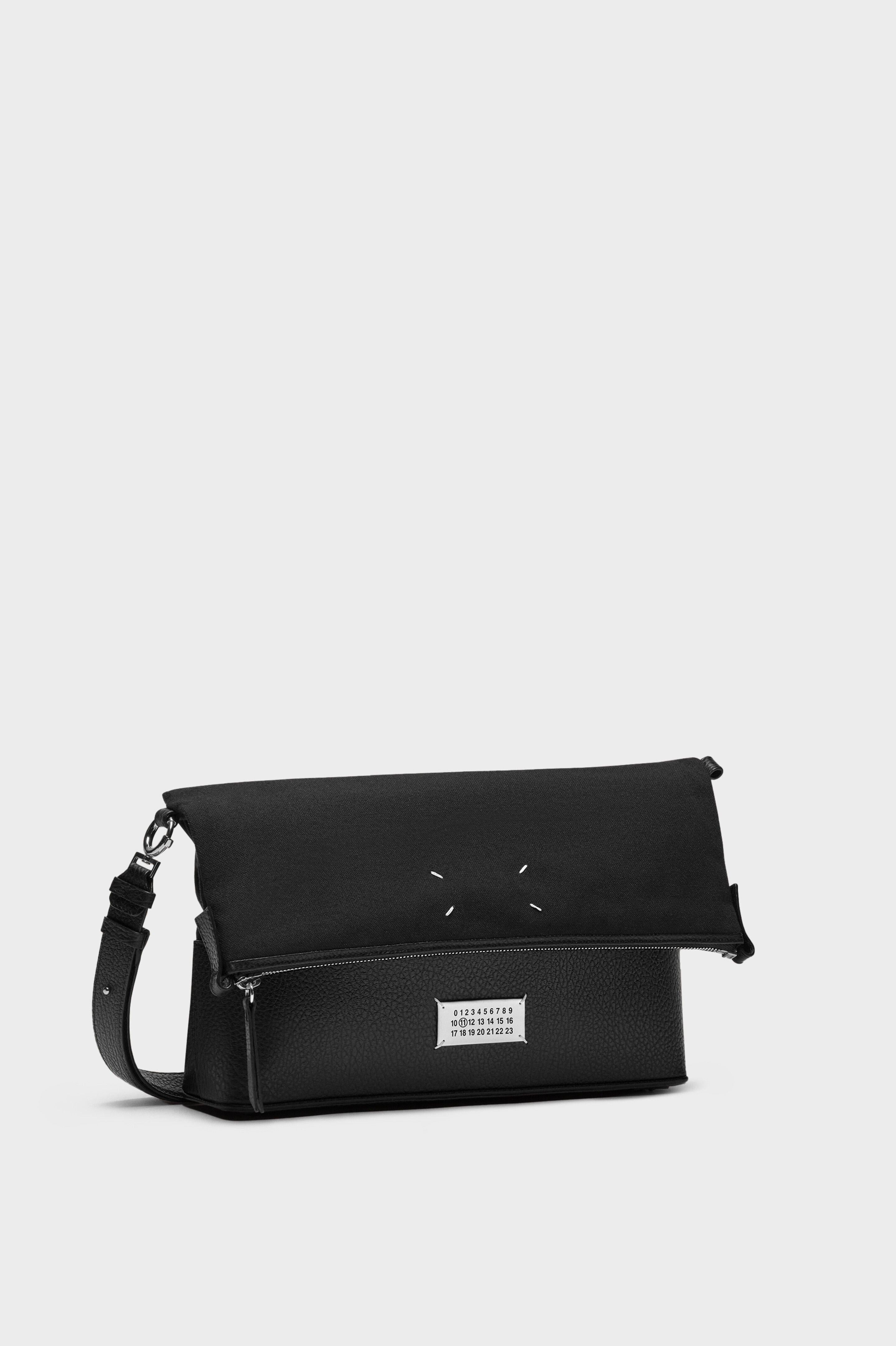 Black Leather Medium 5AC Hobo Bag | Maison Margiela