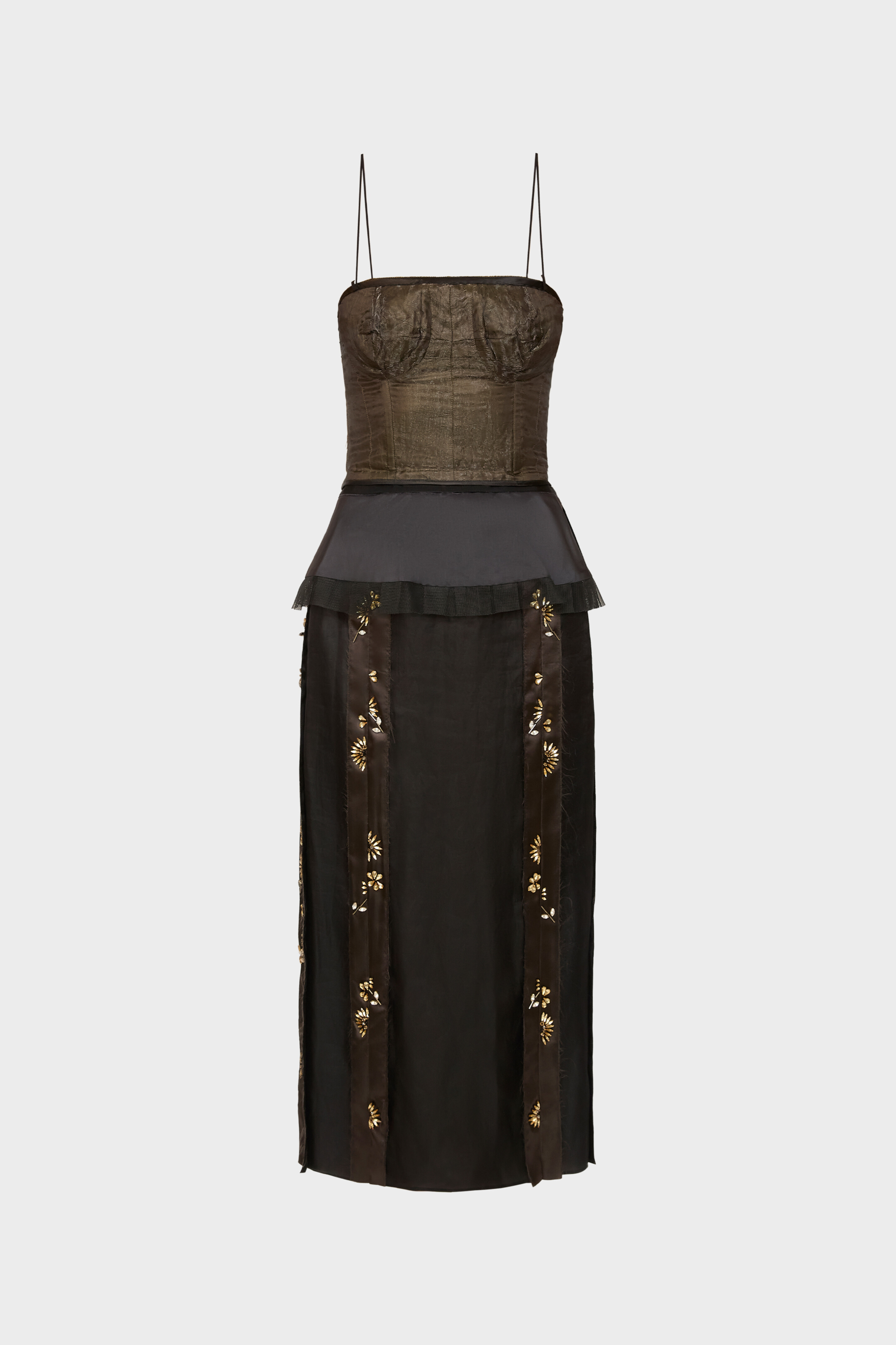 Décortiqué silk dress