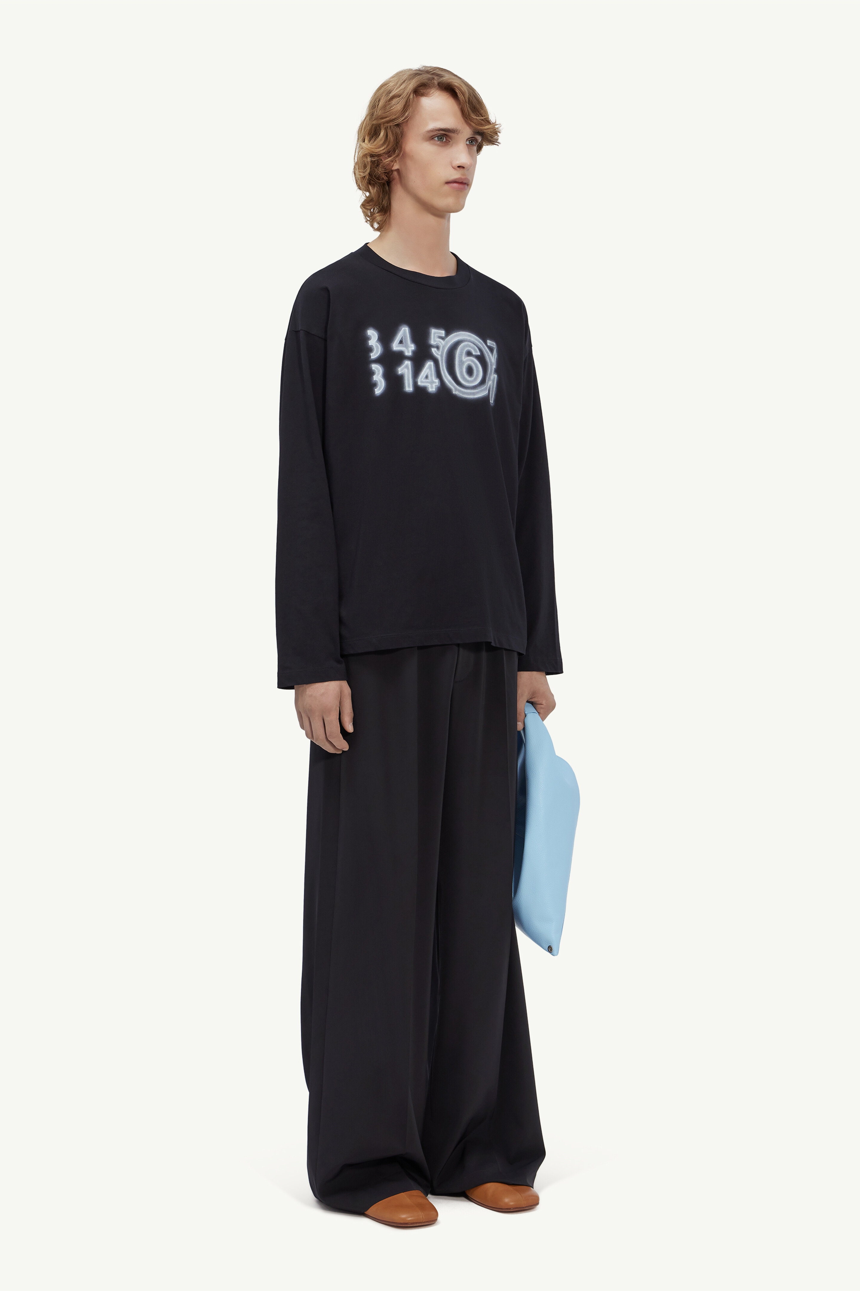 Zoom Logo Oversized Long-Sleeve T-Shirt | MM6 - Maison Margiela