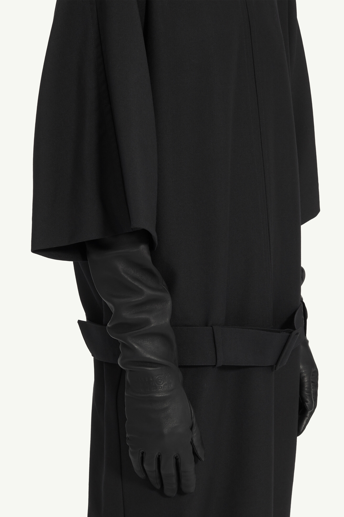 Long leather gloves