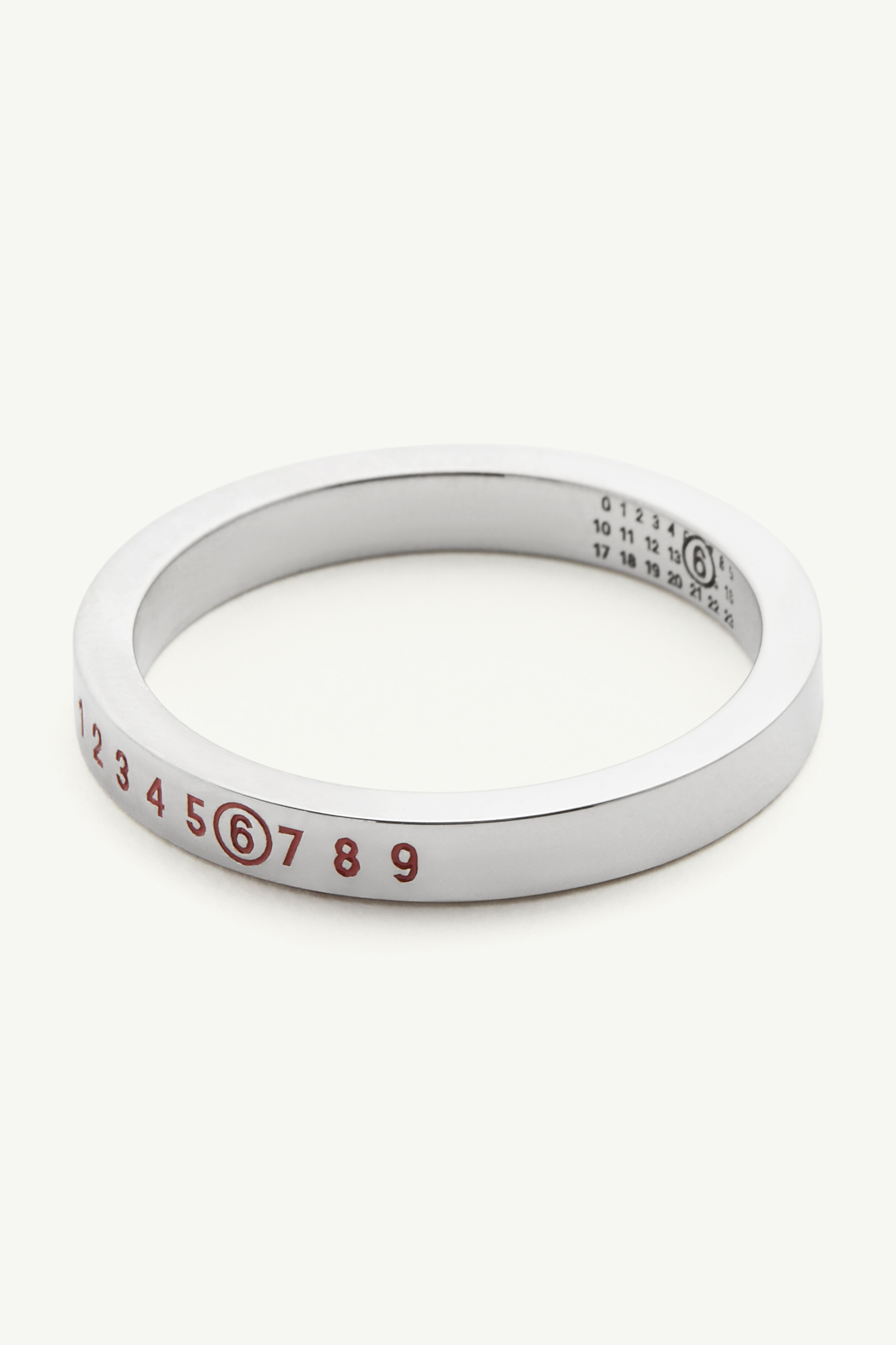 マルジェラ 限定 リング シルバー year of the snake サイズ5 Silver 'Year of the Snake' Numeric Minimal Signature Ring by