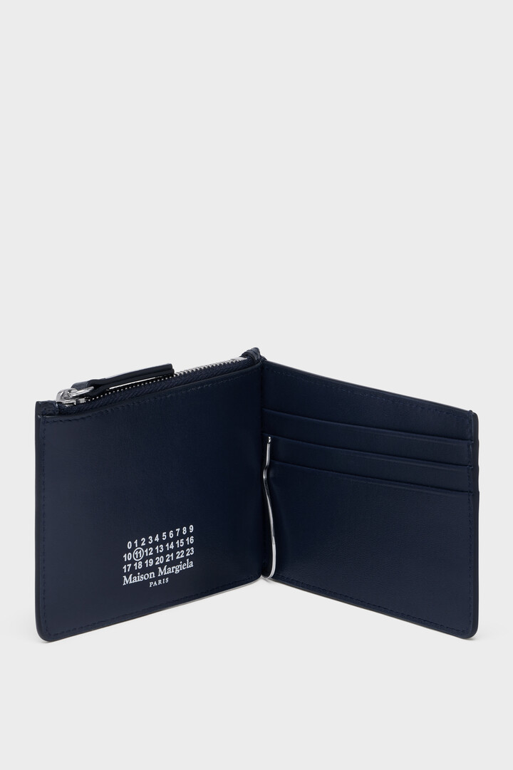 4ステッチ クリップウォレット ブルー | Maison Margiela公式