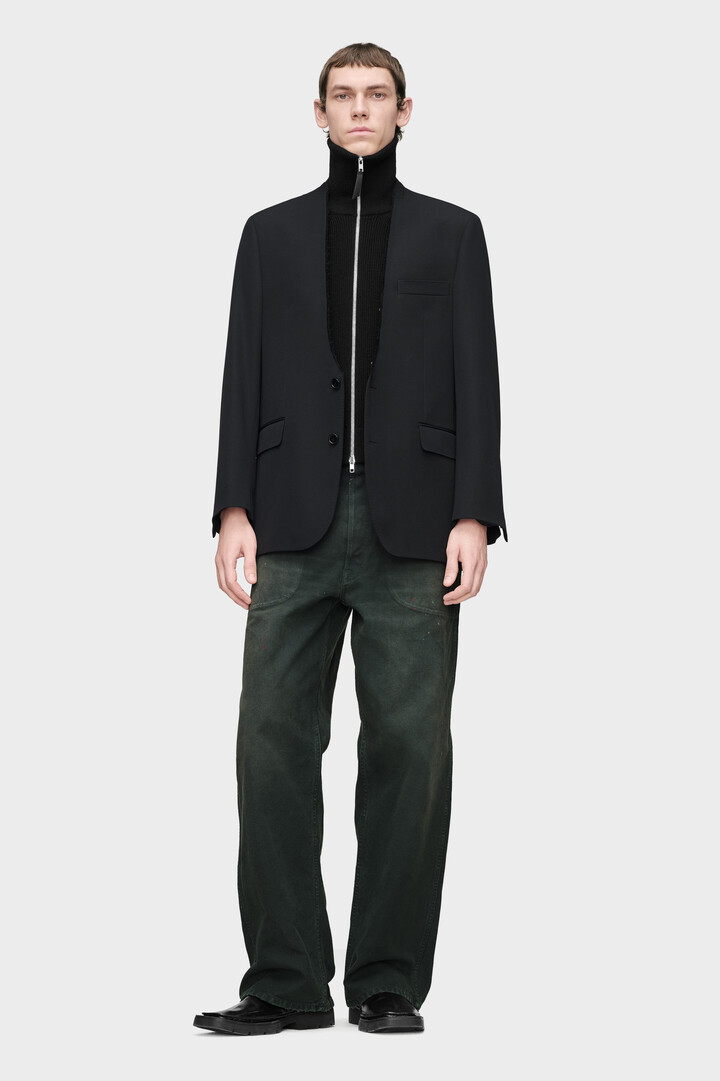 Black Double-Dyed Workwear Trousers | Maison Margiela Official