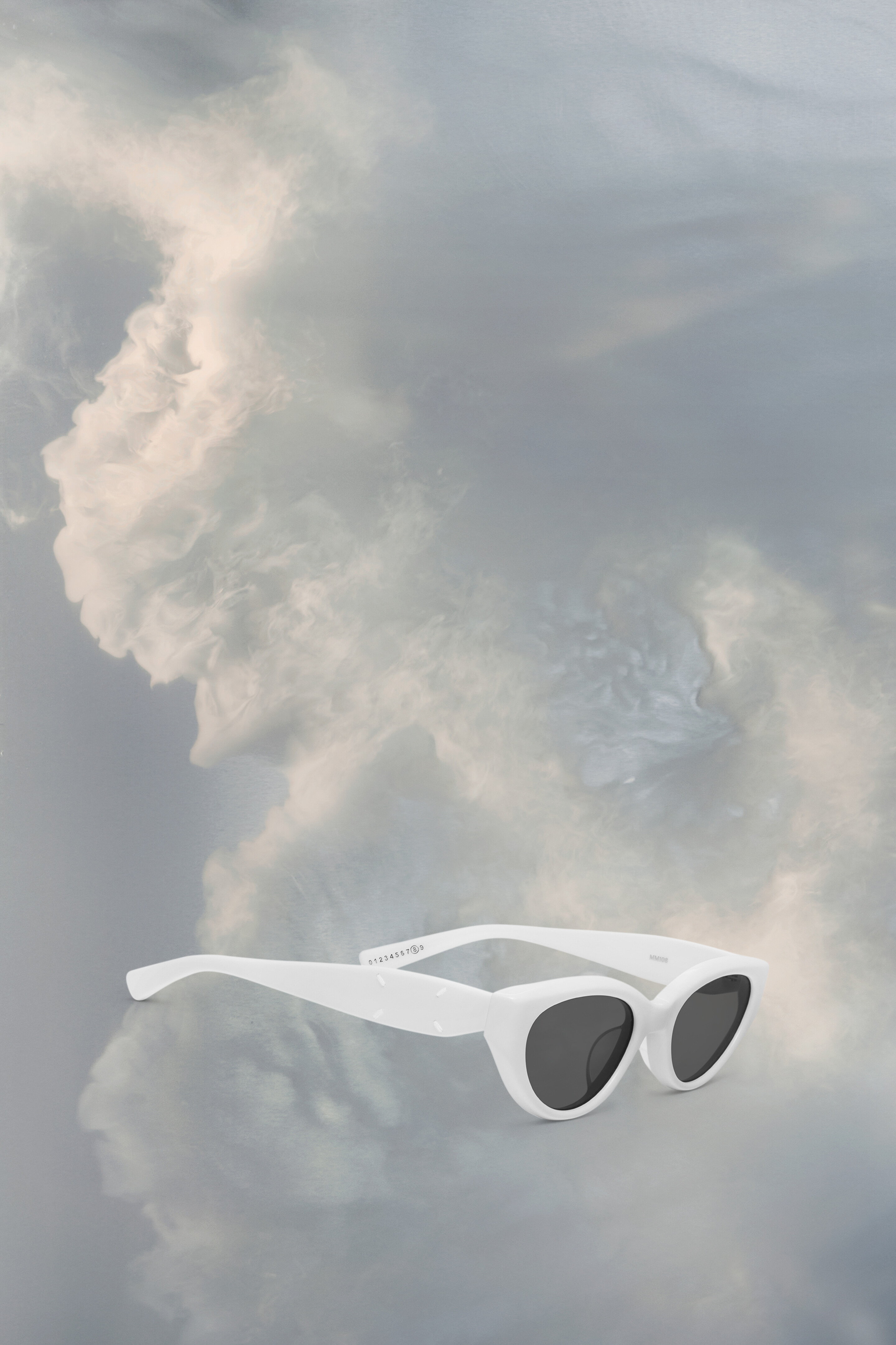 White Cat-Eye Sunglasses x Gentle Monster | Maison Margiela