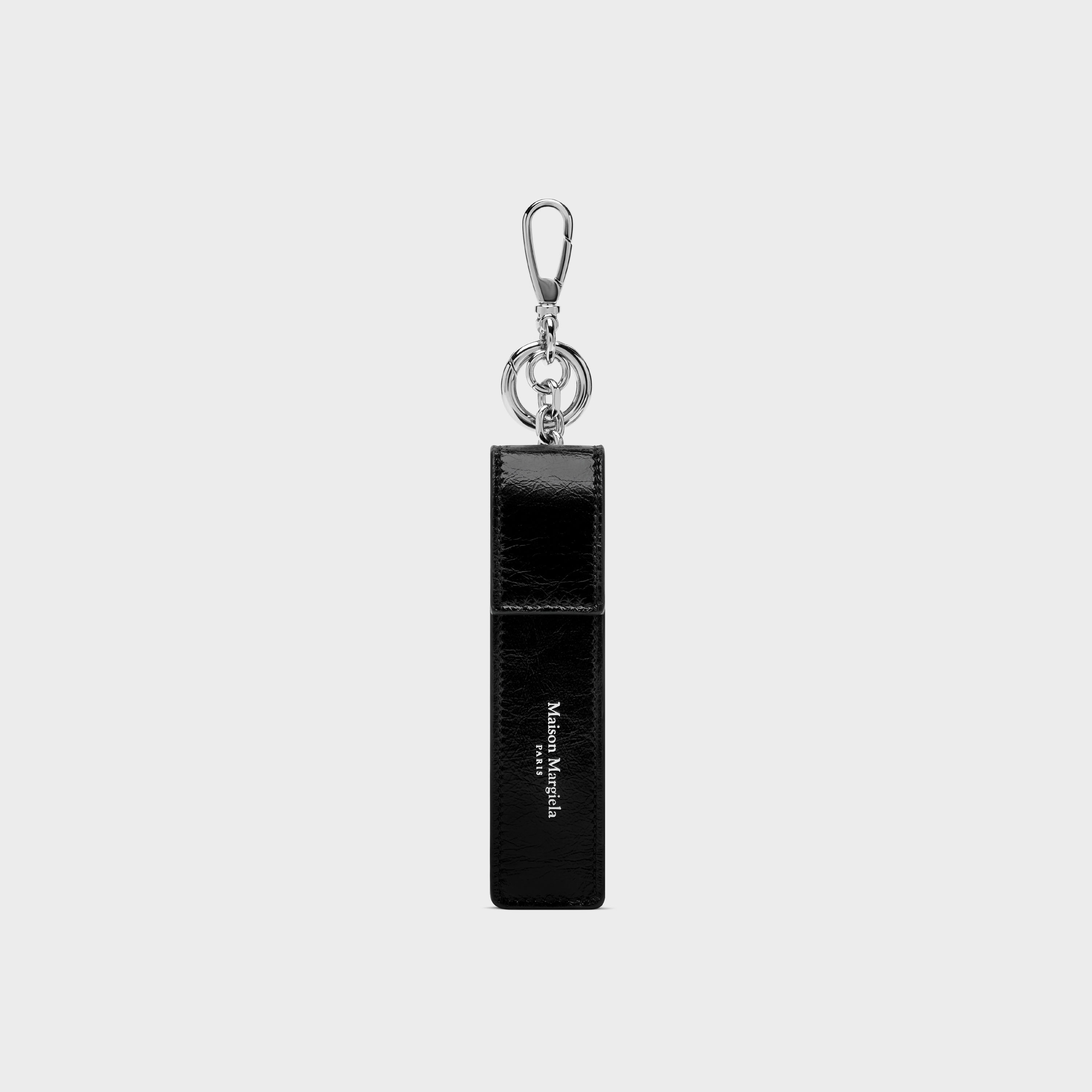 Leather Perfume Holder Charm Black | Maison Margiela Official