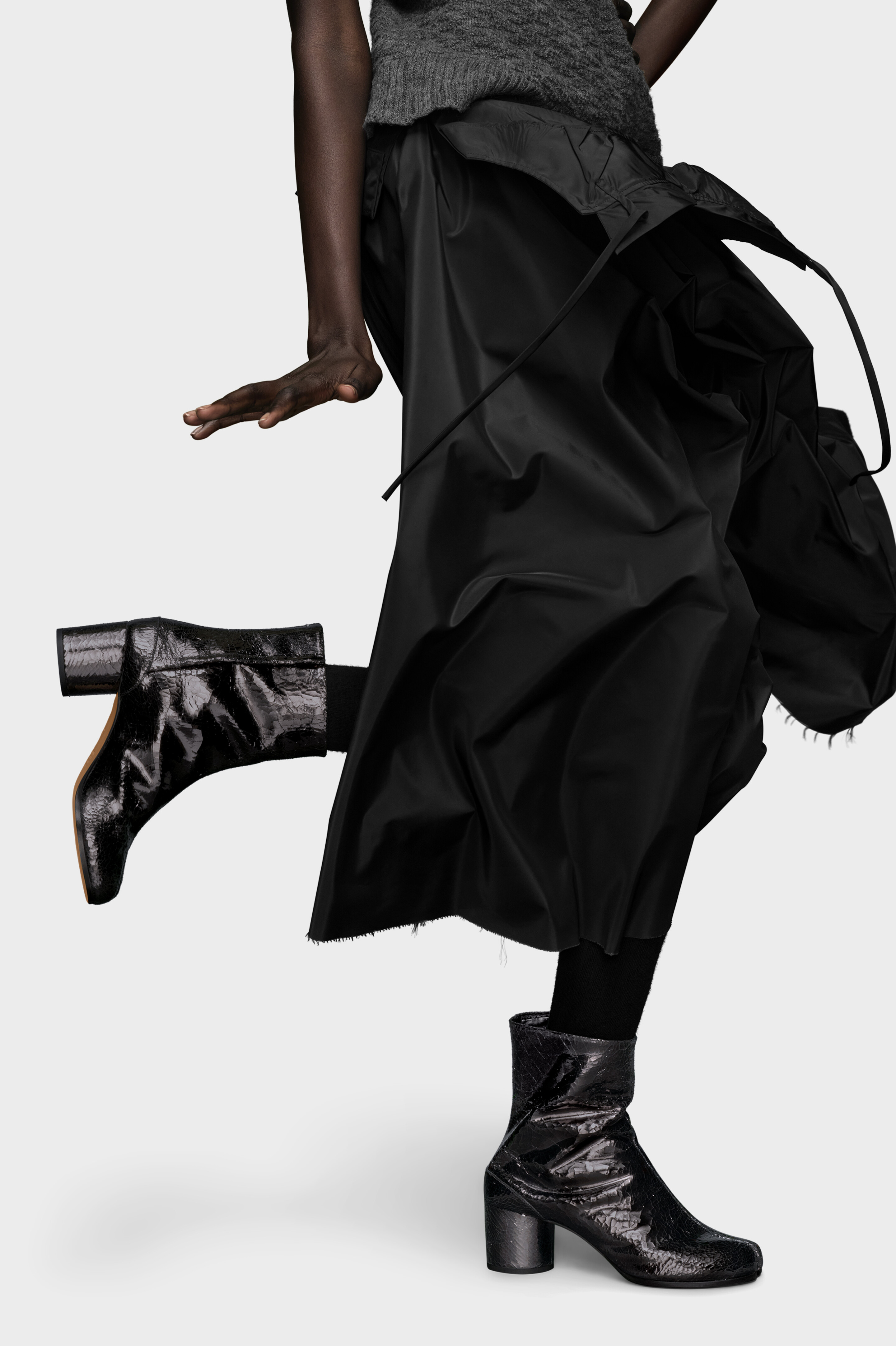 Tabi Mirror Block Heel Boots | Maison Margiela