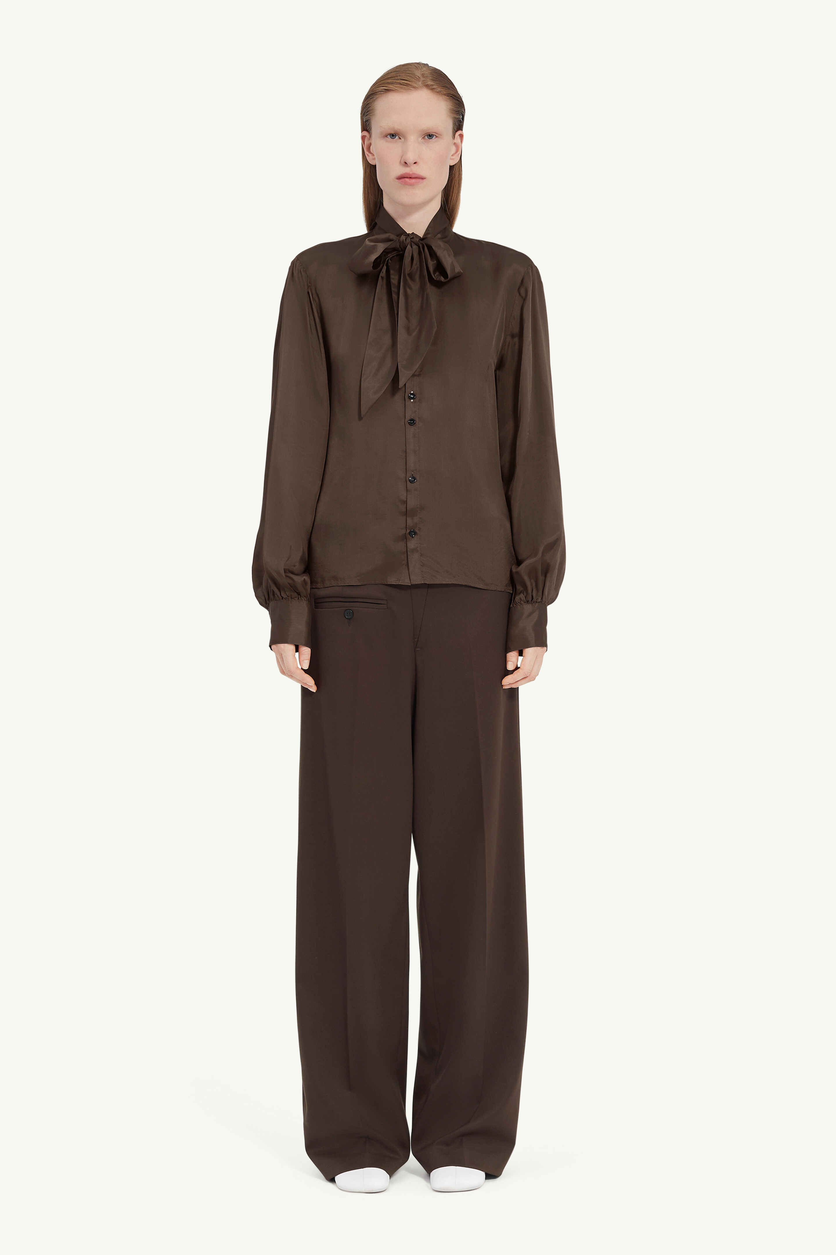 maison margiela Chemise à nœud Twist
