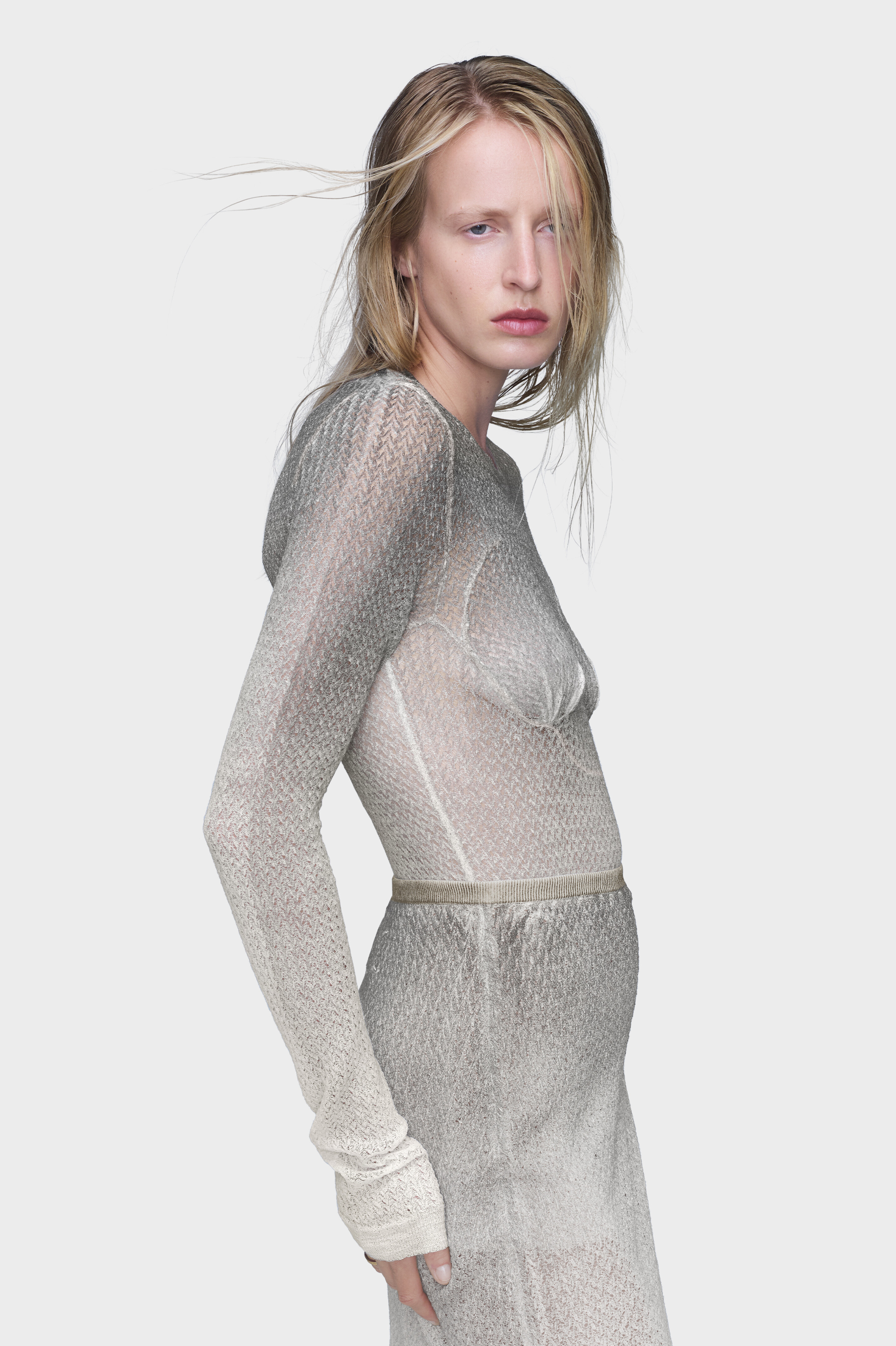maison margiela マルジェラ　mohair knit tops L シアーニットトップ