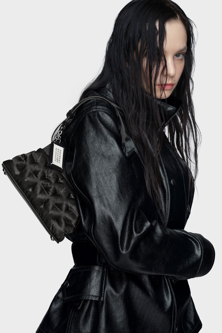 Black Glam Slam Embroidery Clutch Small | Maison Margiela