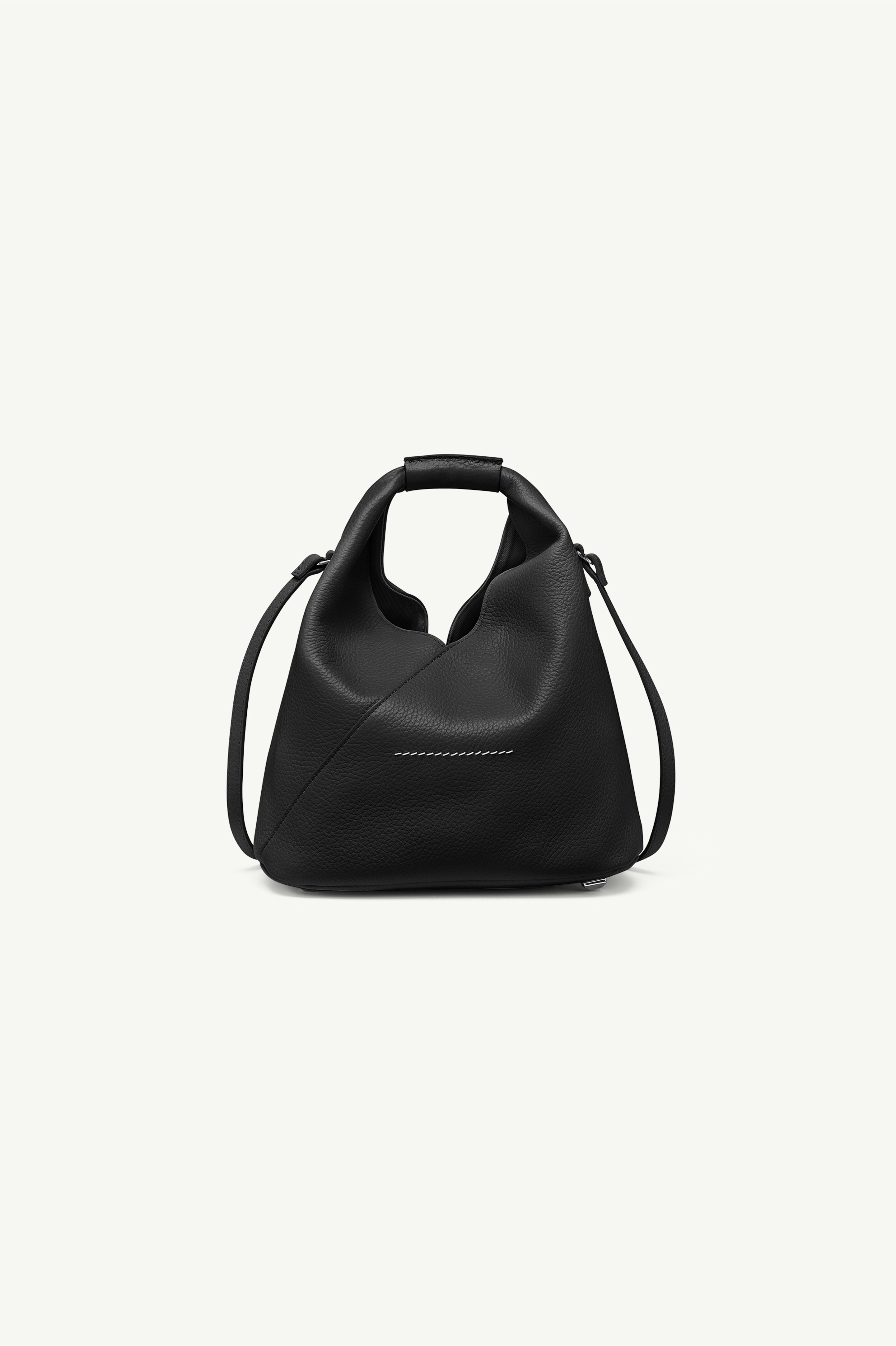 Black Leather Japanese Handbag | MM6