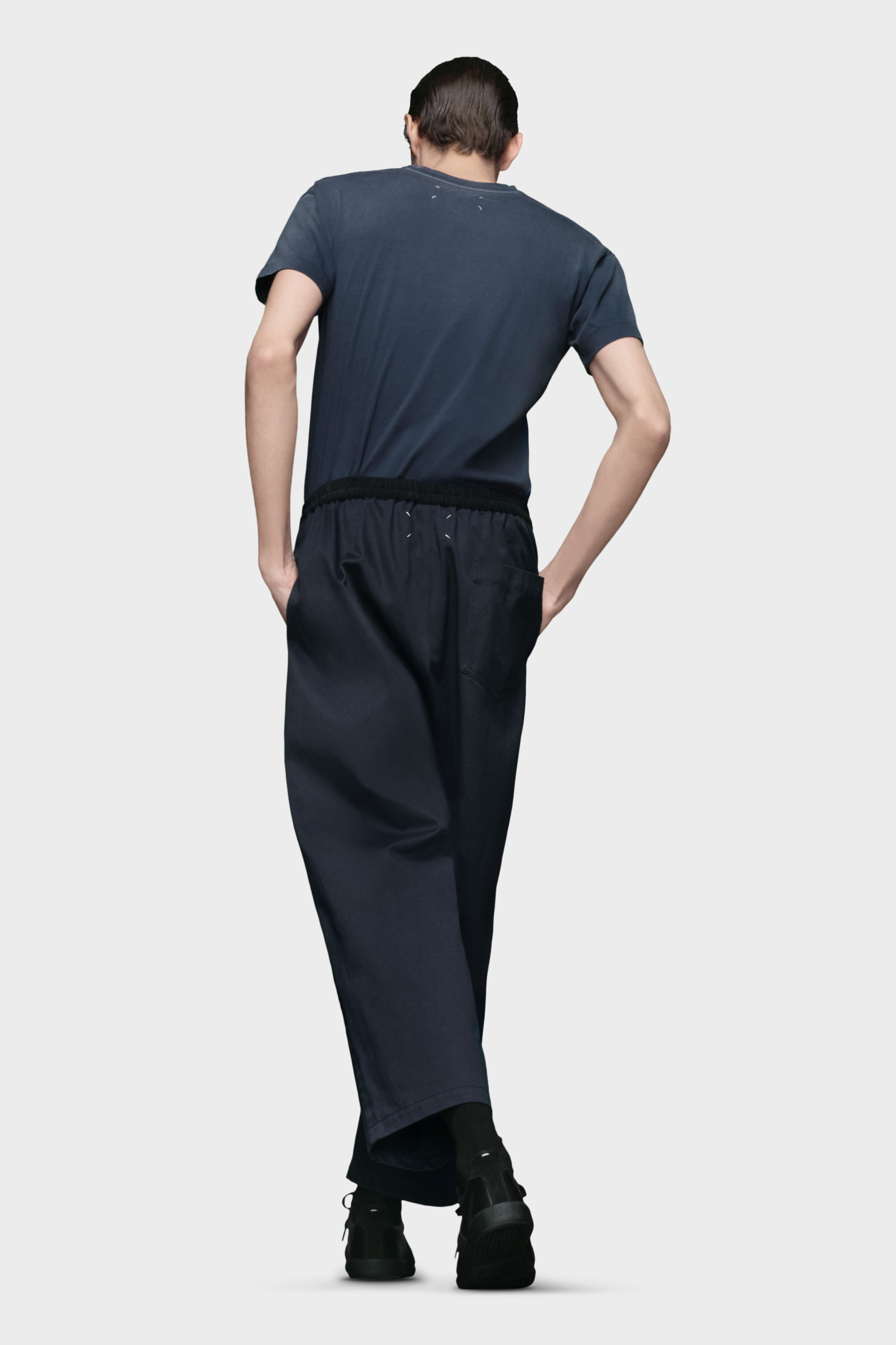 Men's Blue Cotton Trousers | Maison Margiela