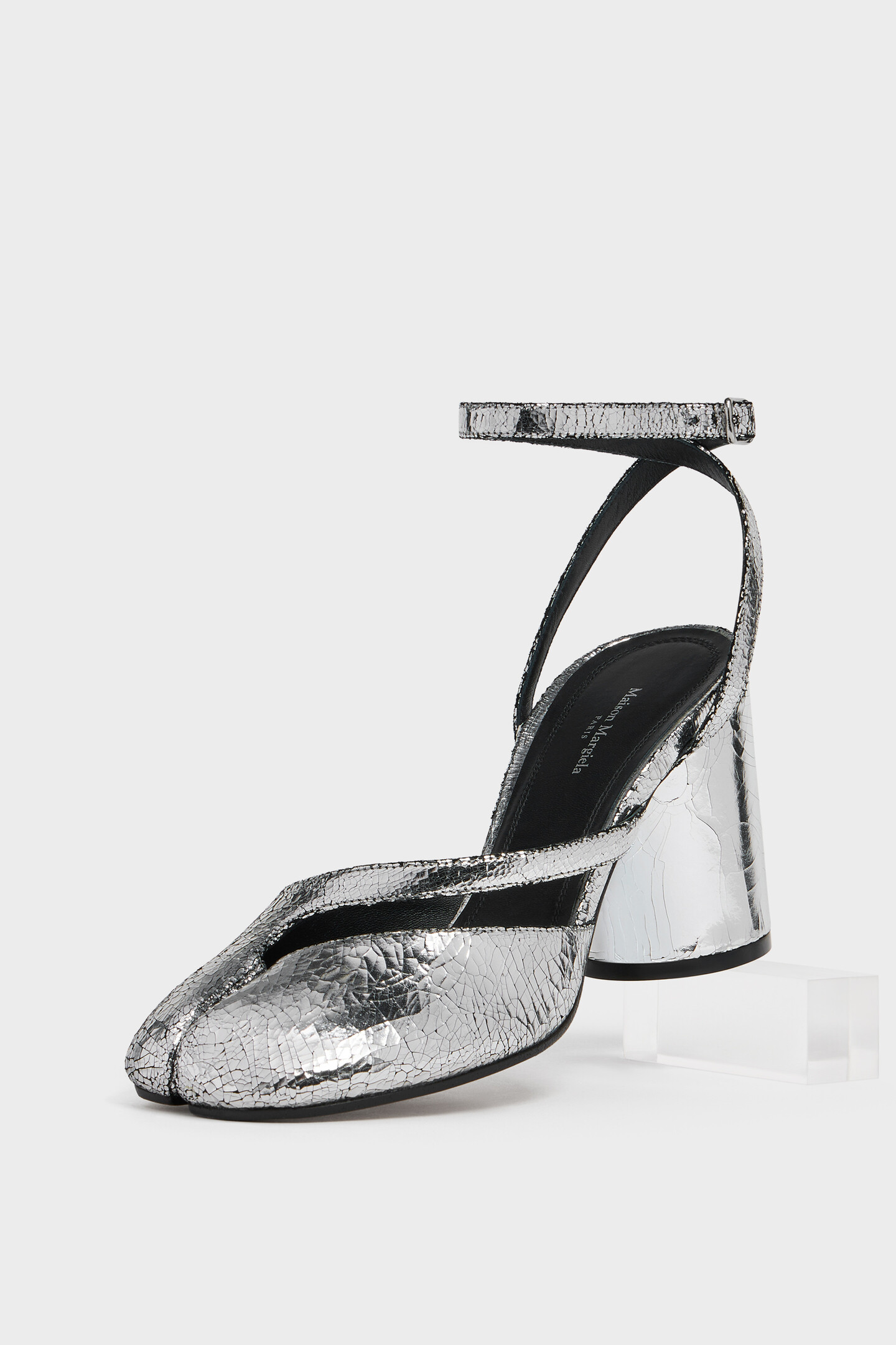 Silver Tabi Sandal Pump Broken Mirror | Maison Margiela Official
