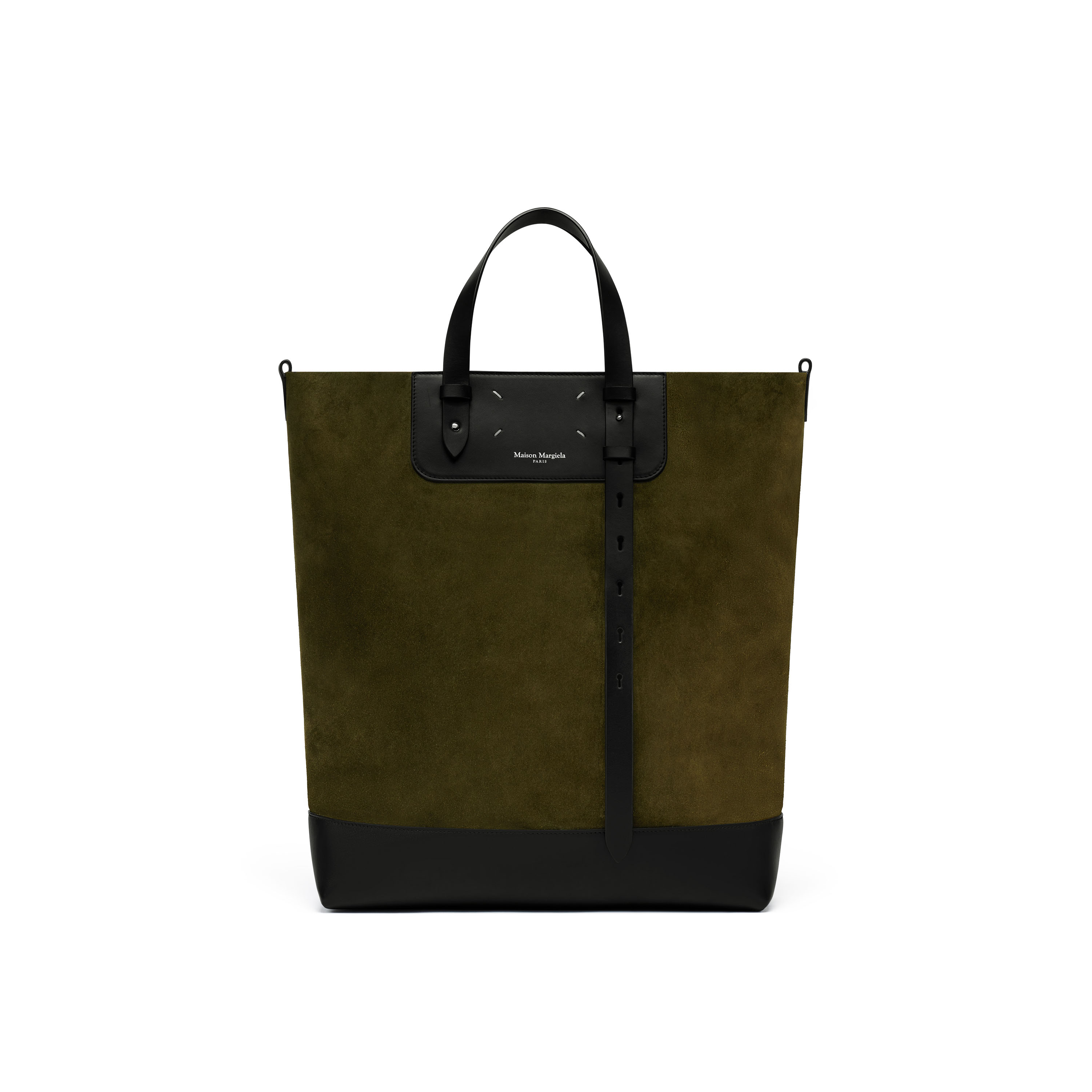 Yellow Leather Vertical Shopping Bag | Maison Margiela