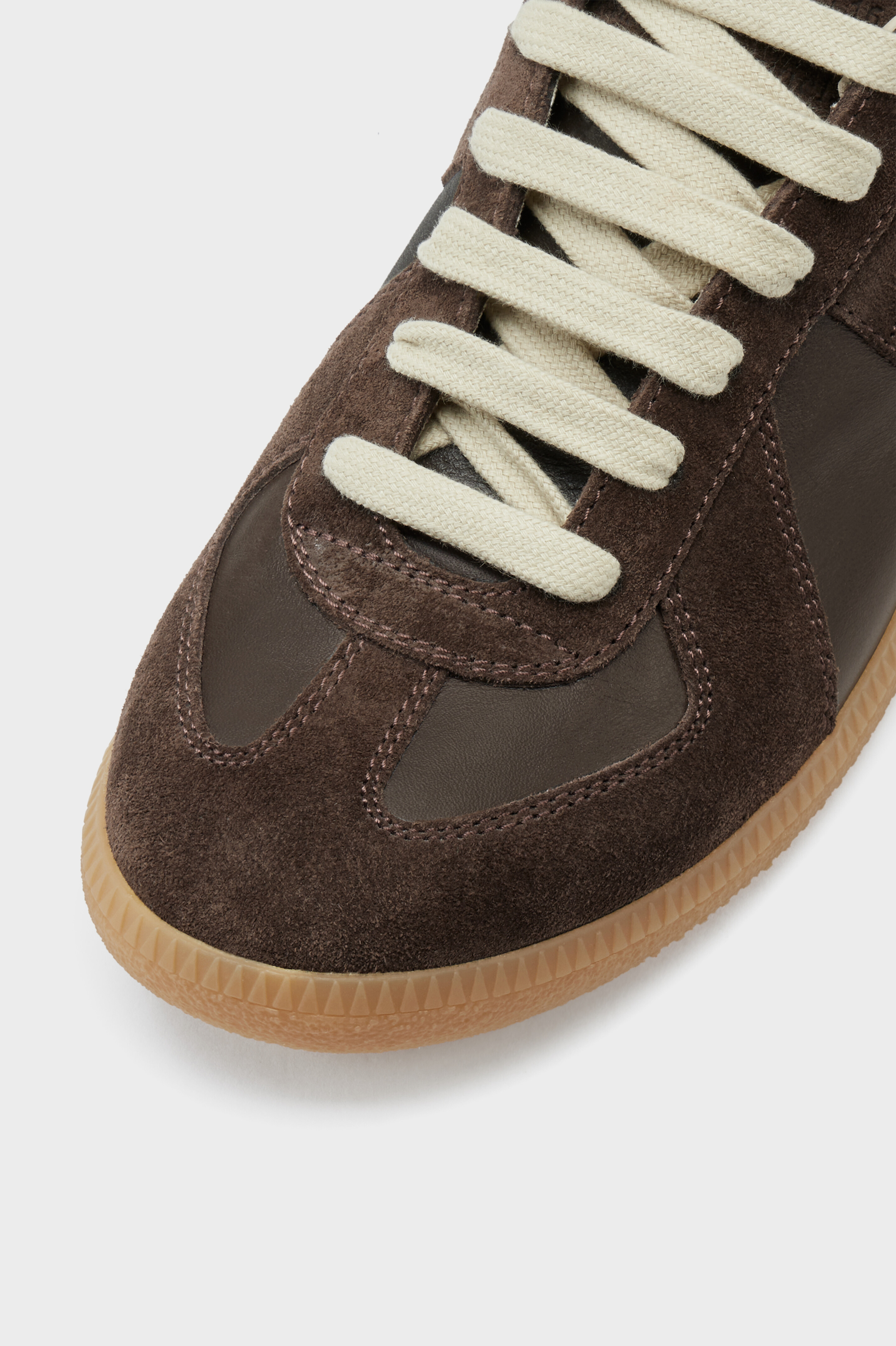 Men's Brown Nappa Leather Replica Sneakers | Maison Margiela