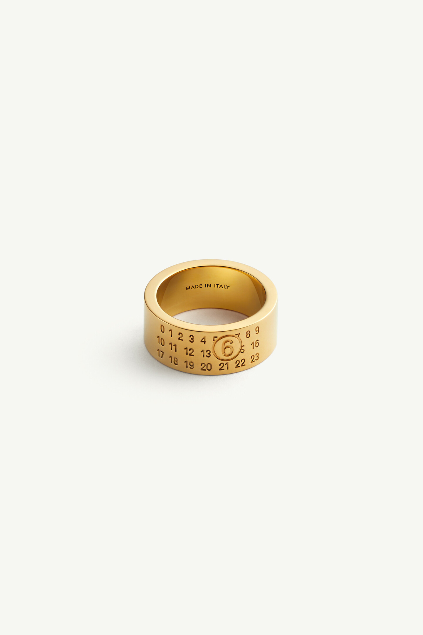 Yellow Numeric Minimal Signature Ring | MM6 Official