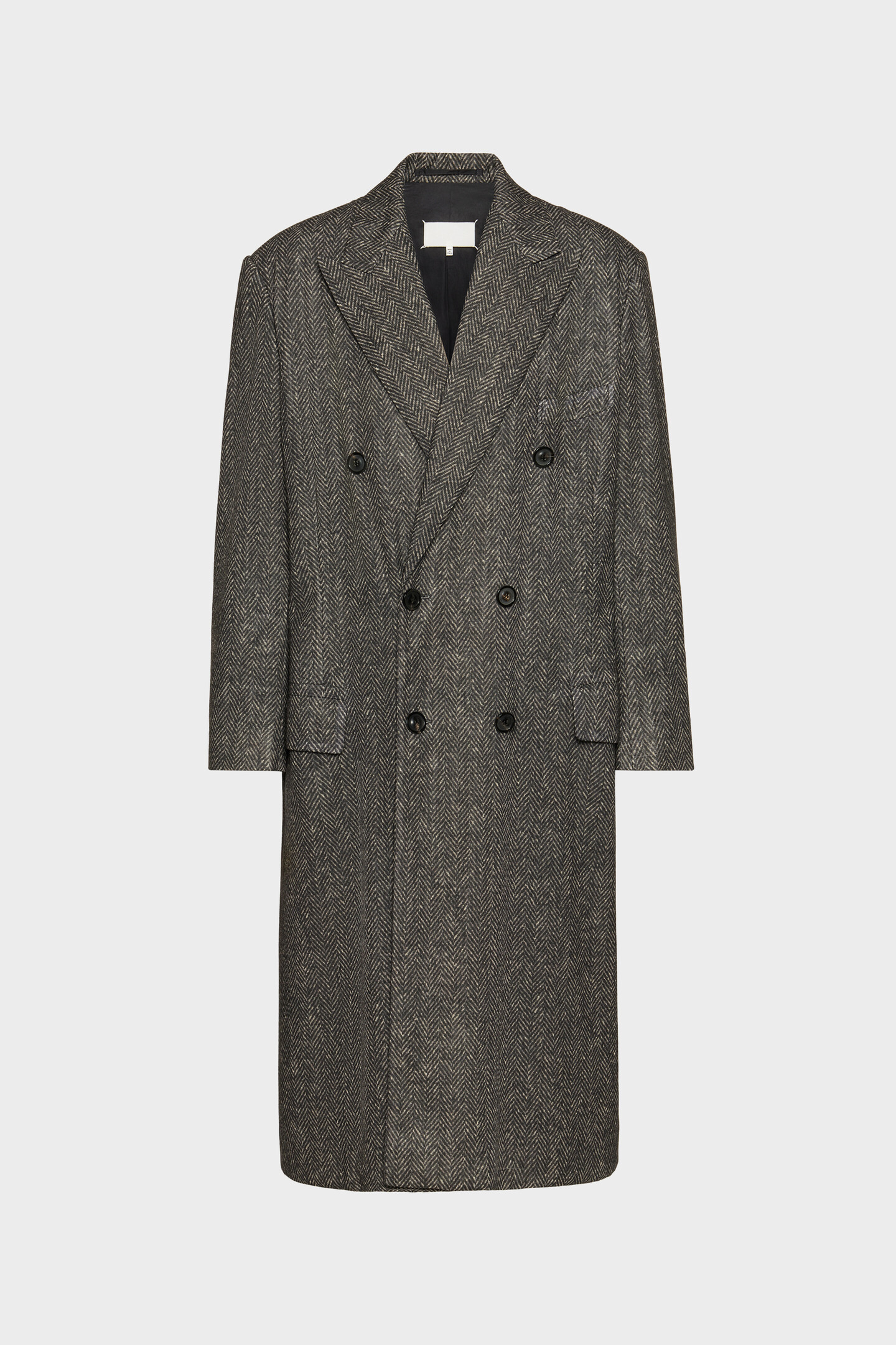 ダブルブレスト ウールコート