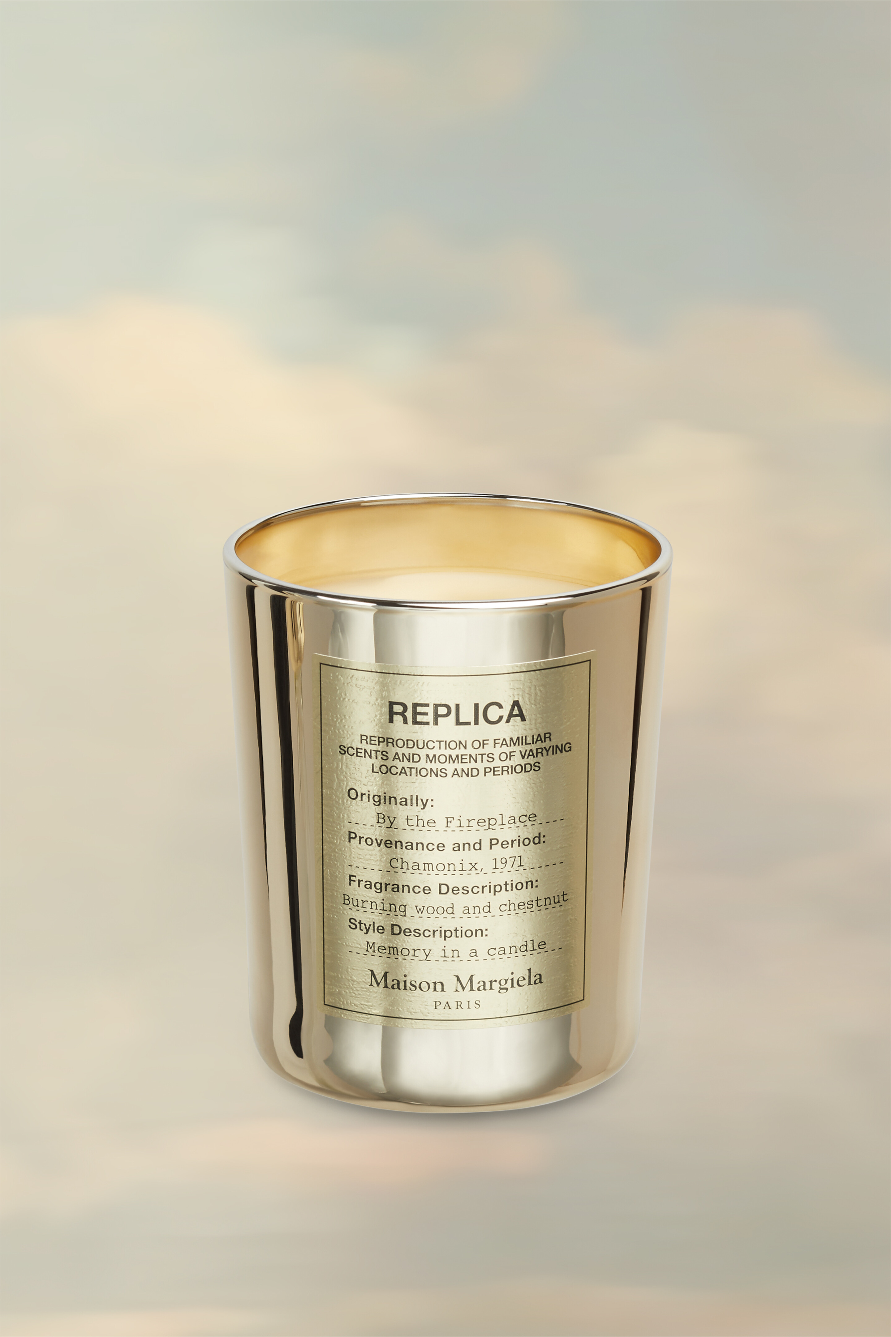 Bougie Replica By the Fireplace