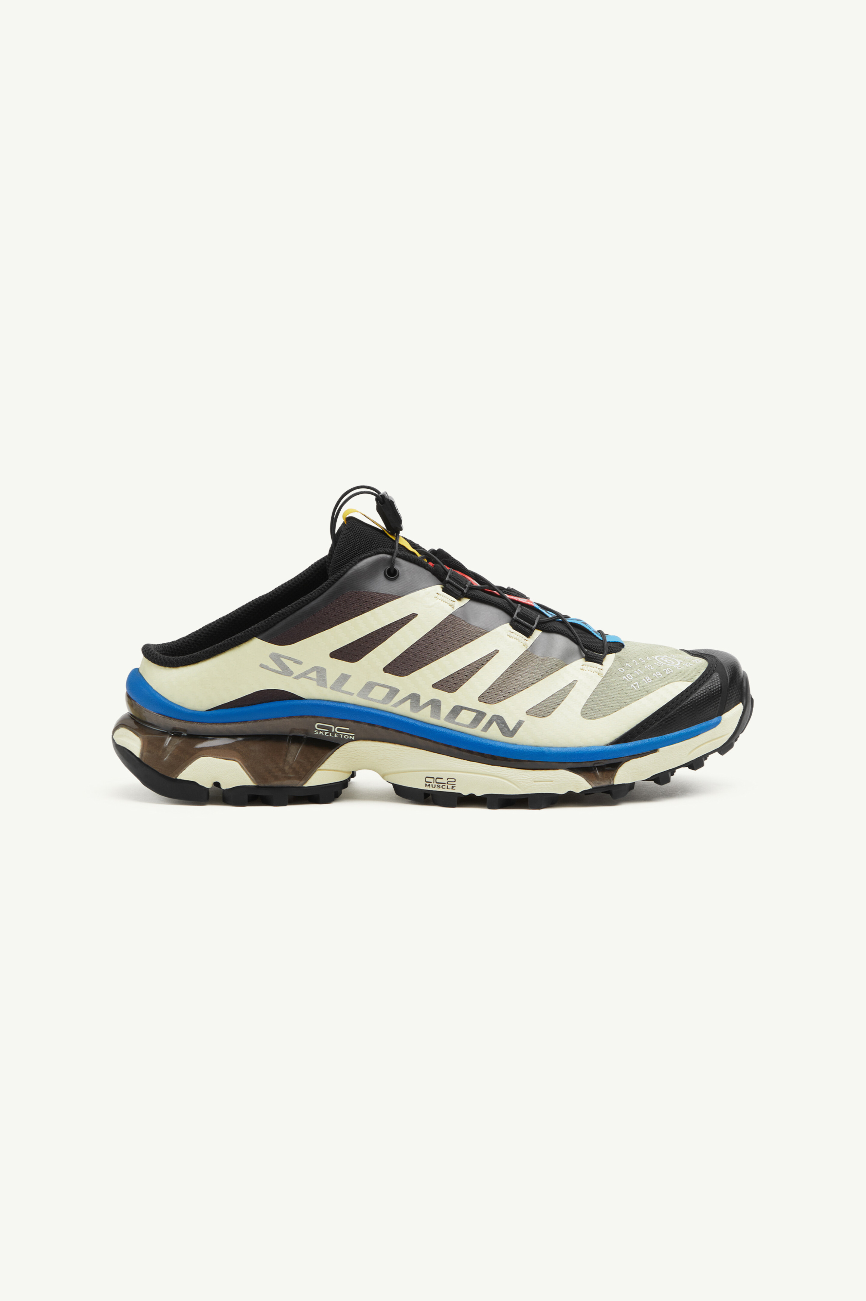 Men's Yellow & Brown Xt-4 Mules - MM6 x Salomon | MM6