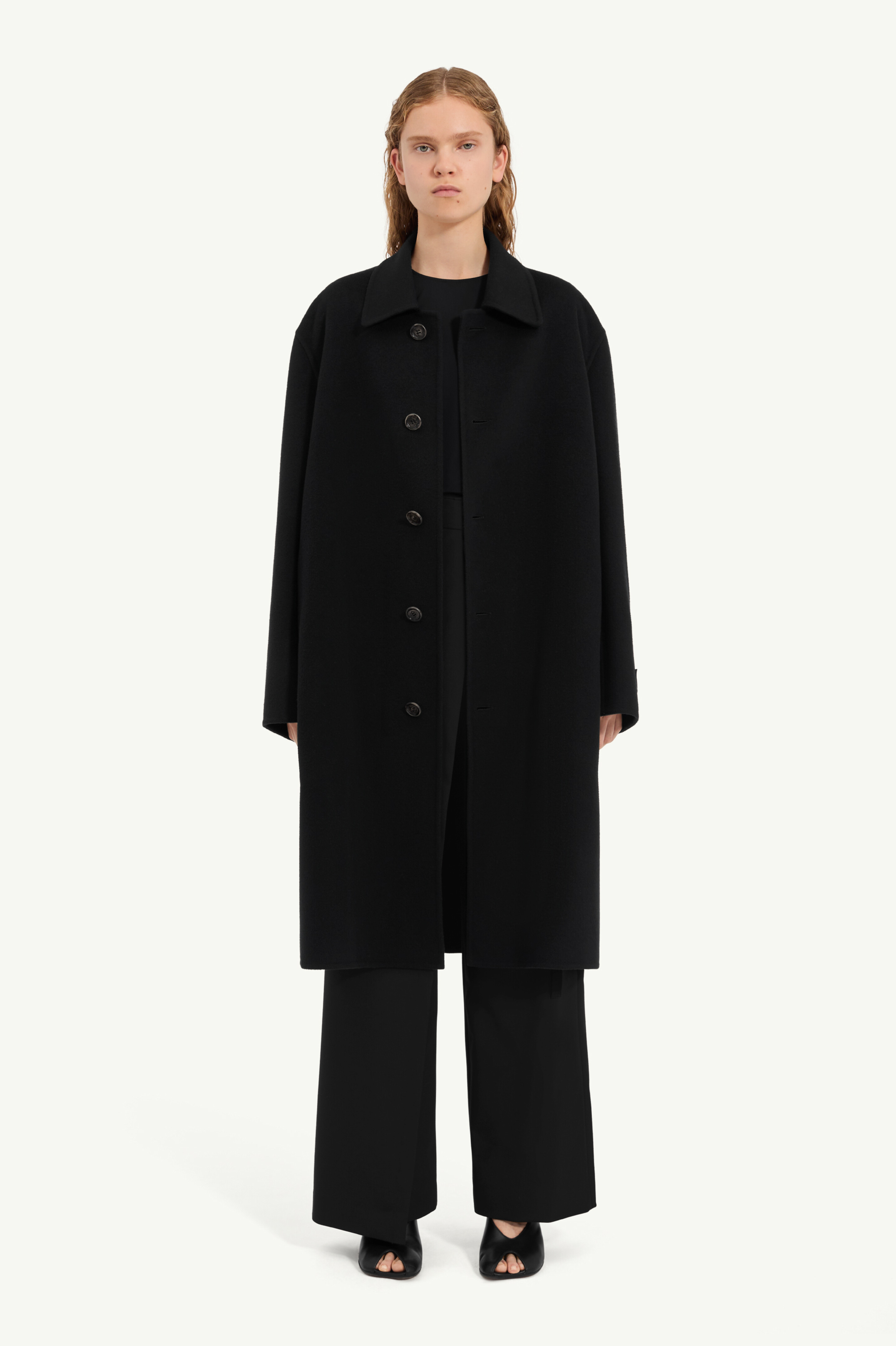 ら*ん様 MARGIELA 6 黒 ロングコート ウールコート